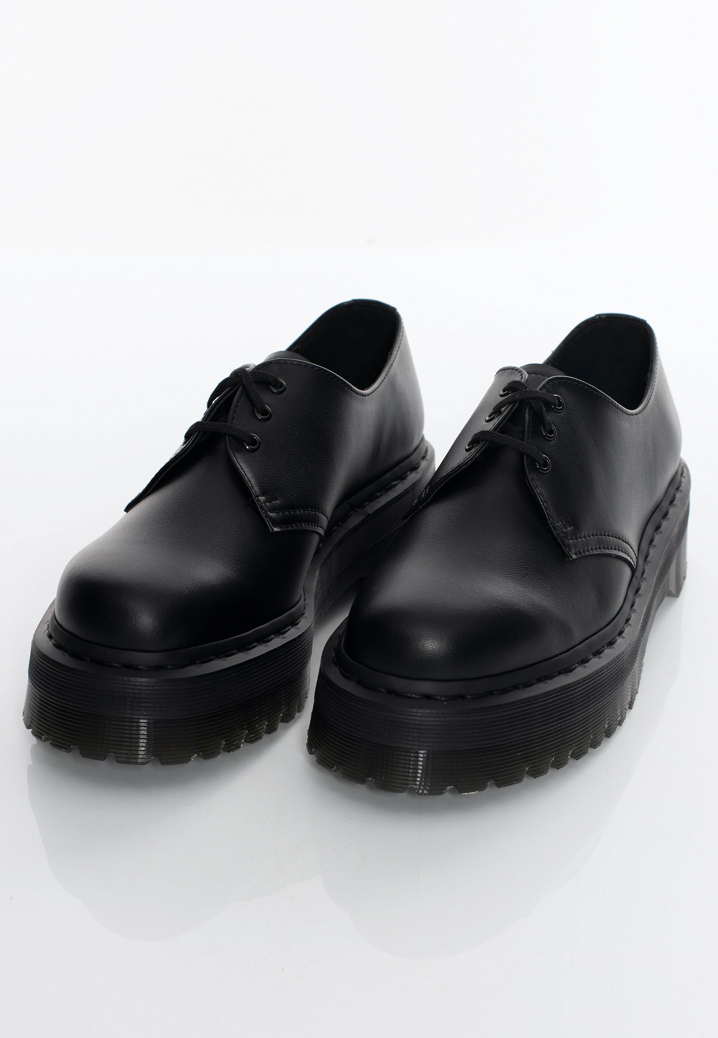 Dr. Martens - V 1461 Quad Mono Black Felix Rub Off - Girl Shoes | Women-Image