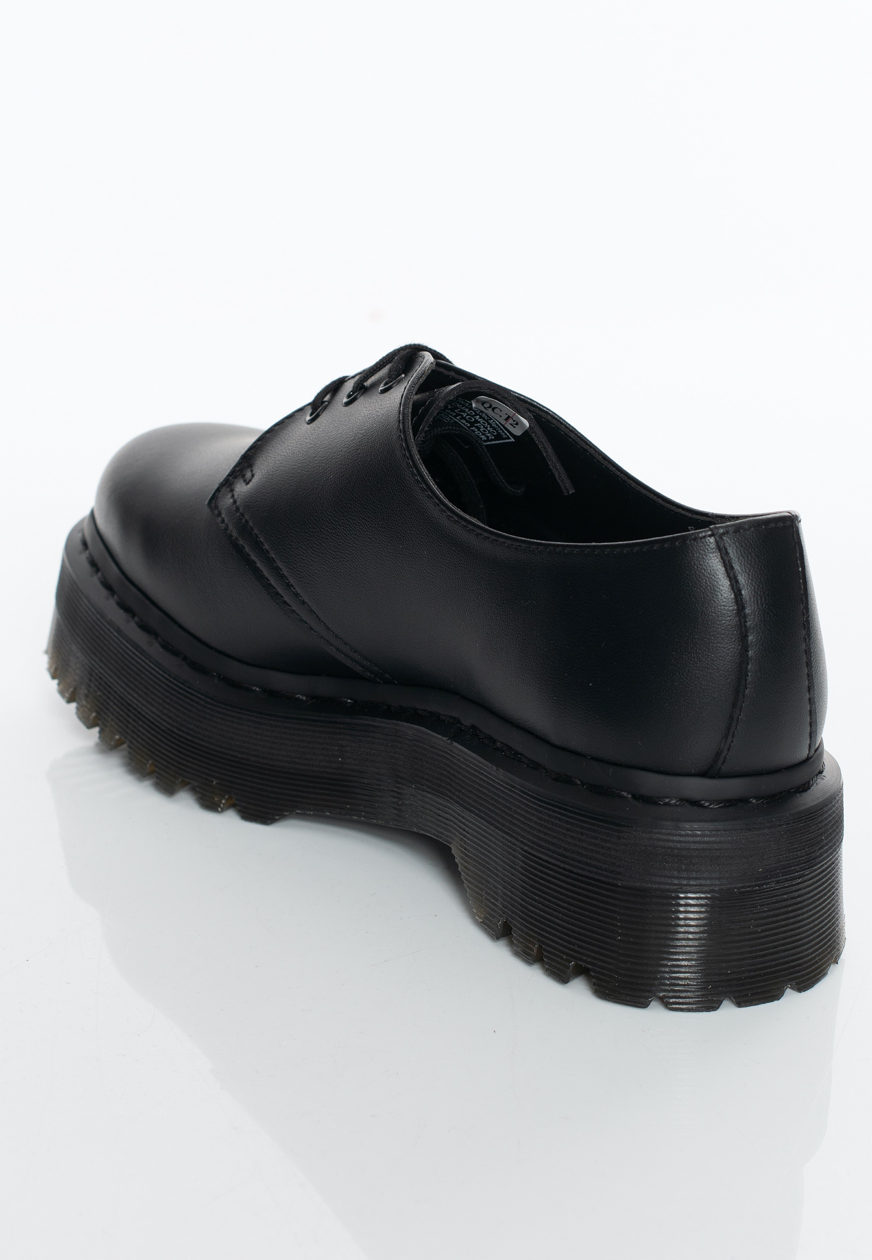 Dr. Martens - V 1461 Quad Mono Black Felix Rub Off - Girl Shoes | Women-Image