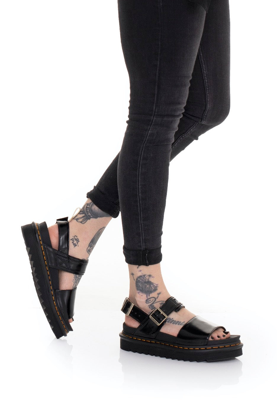 Dr. Martens - Vegan Voss Black Oxford - Girl Sandals | Women-Image