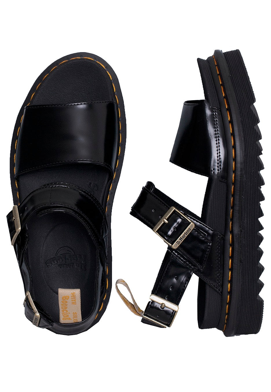 Dr. Martens - Vegan Voss Black Oxford - Girl Sandals | Women-Image