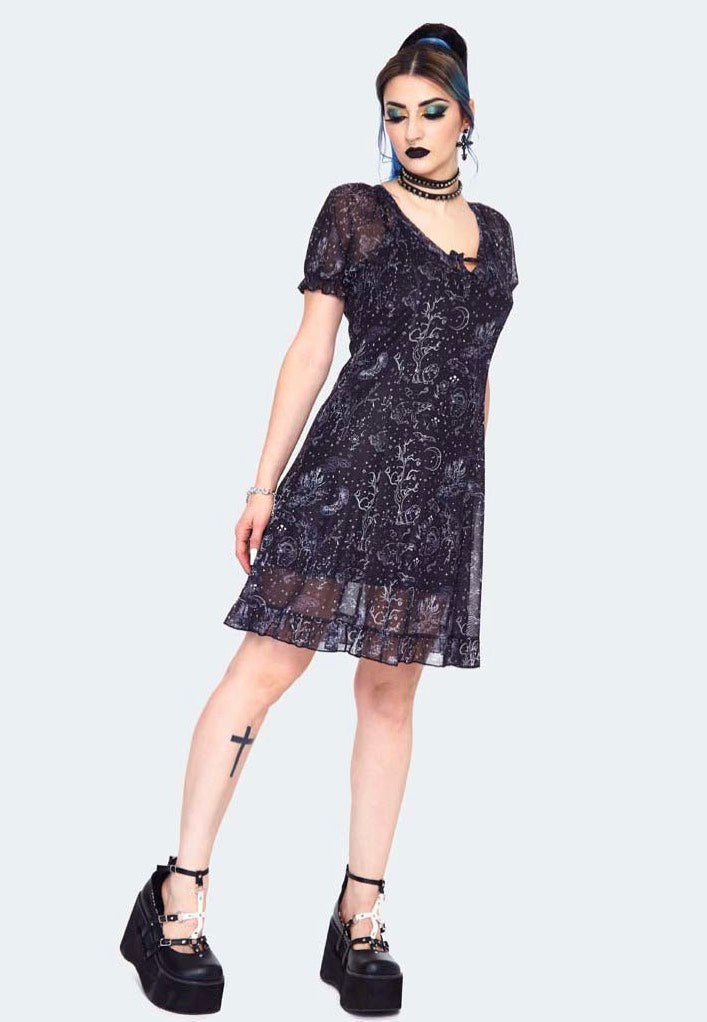 Jawbreaker - Night Forest Print Black - Dress | Women-Image