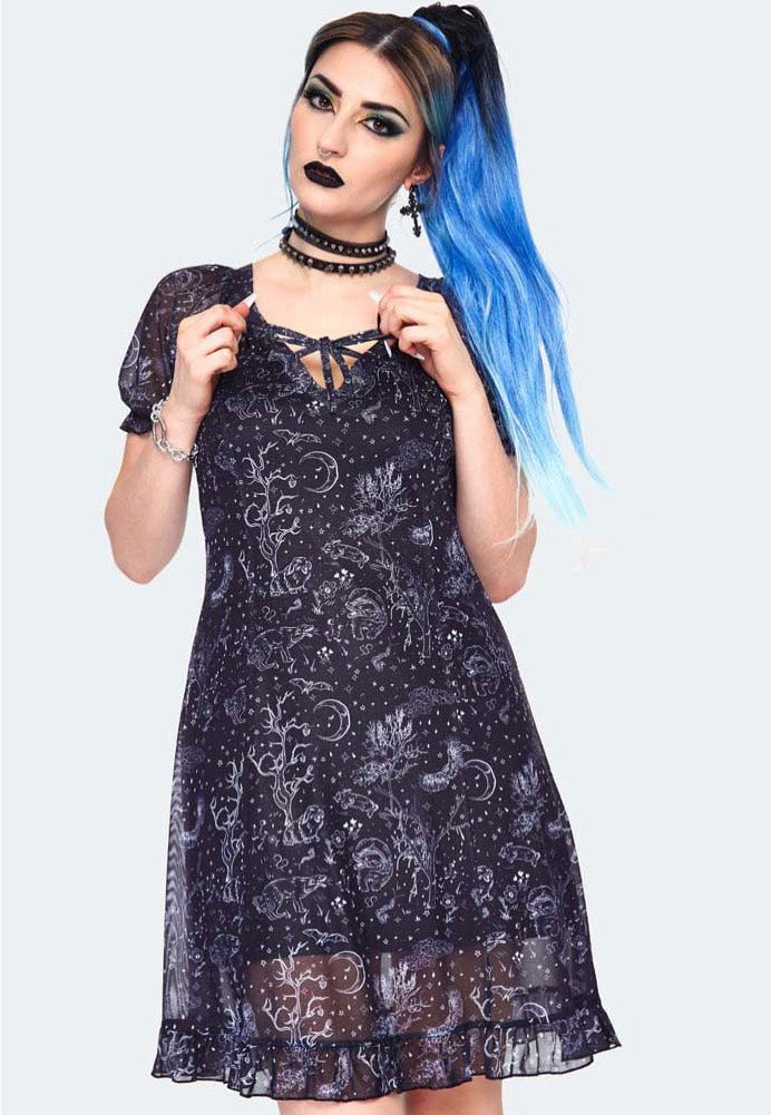 Jawbreaker - Night Forest Print Black - Dress | Women-Image