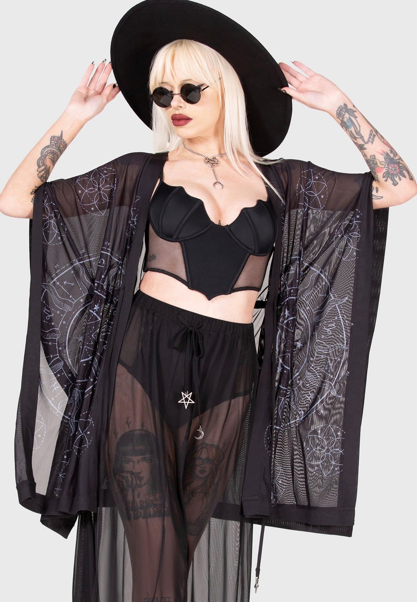 Killstar - Draconia Black - Kimono | Women-Image