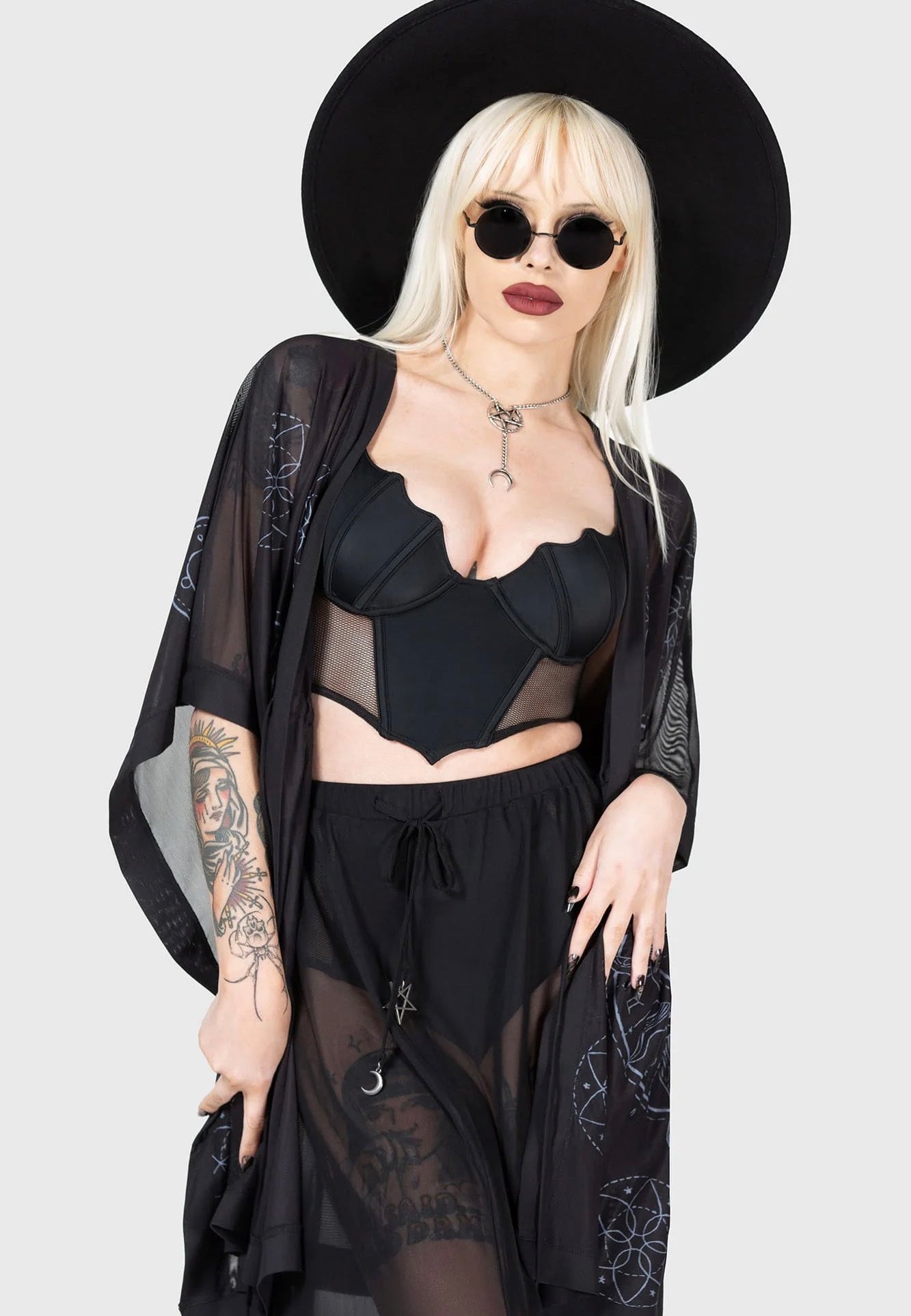 Killstar - Draconia Black - Kimono | Women-Image