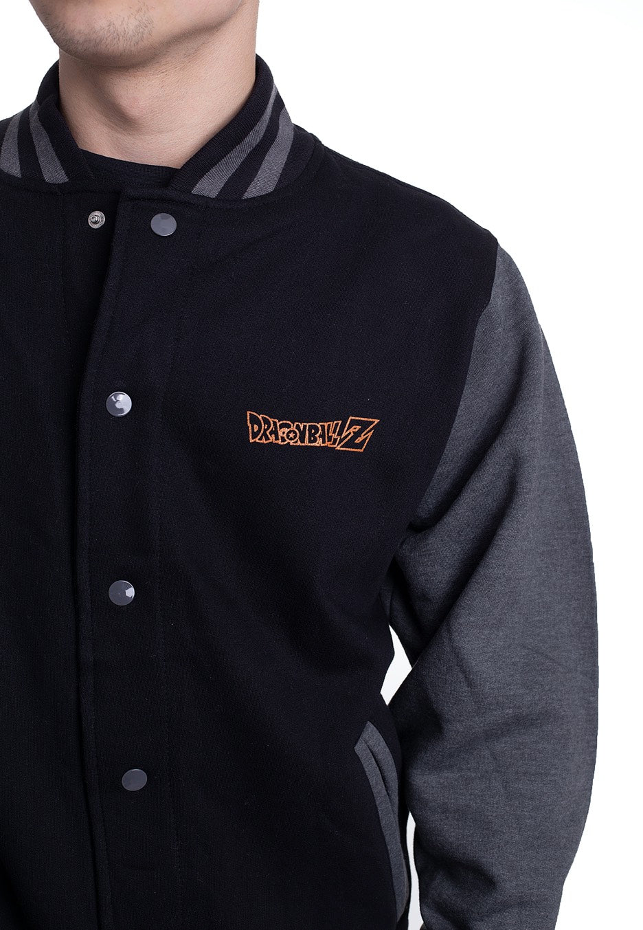 Dragon Ball - Kame Symbol Black/Dark Grey - College Jacket | Men-Image