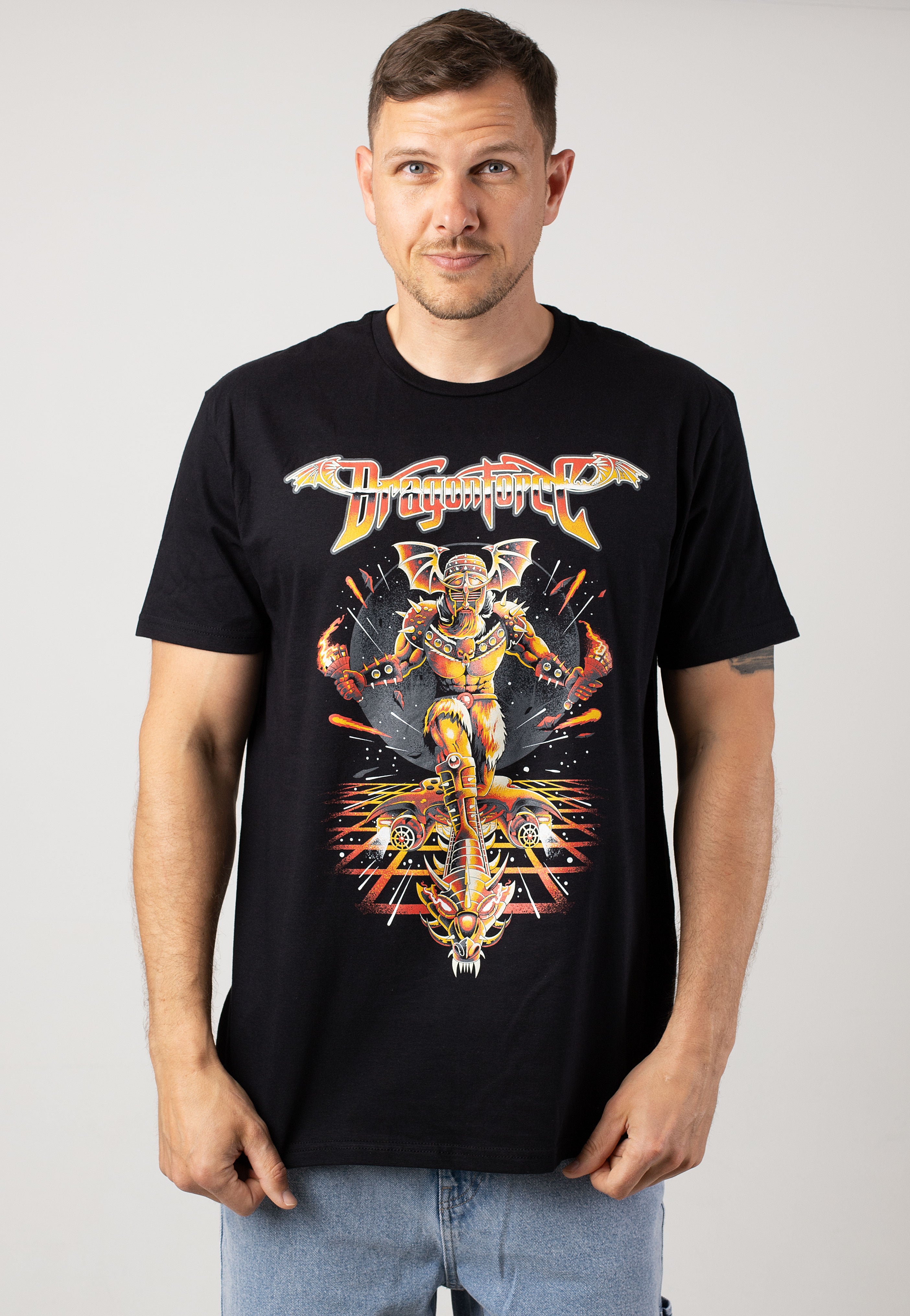 DragonForce - Viking Guitar Surfer - T-Shirt | Men-Image