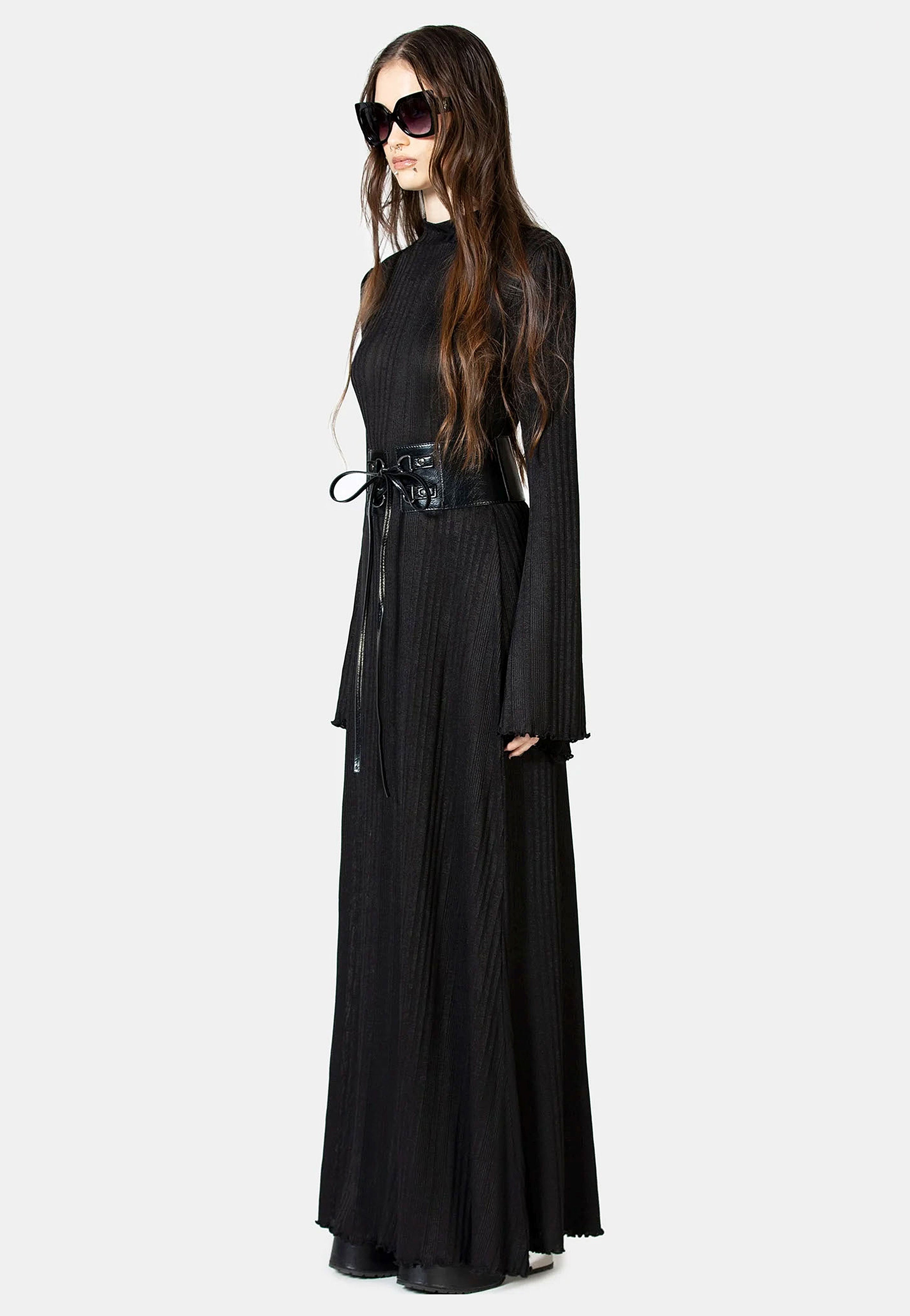 Killstar x Kihilist - Drenched Grief Maxi Black - Dress | Women-Image