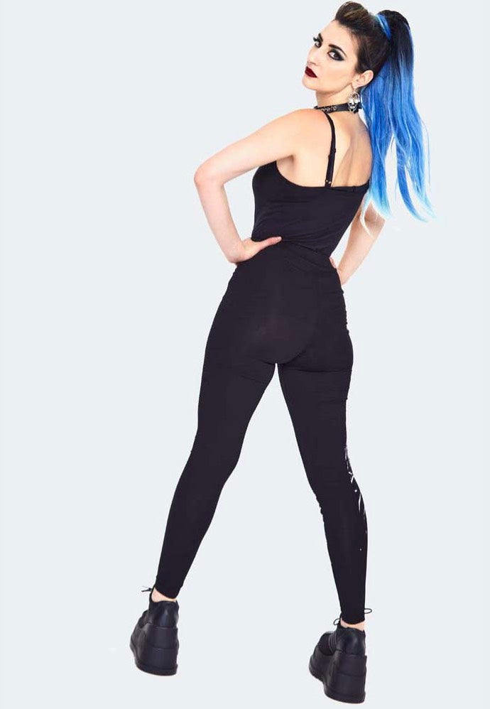 Jawbreaker - Drowning Printed Black - Leggings | Women-Image