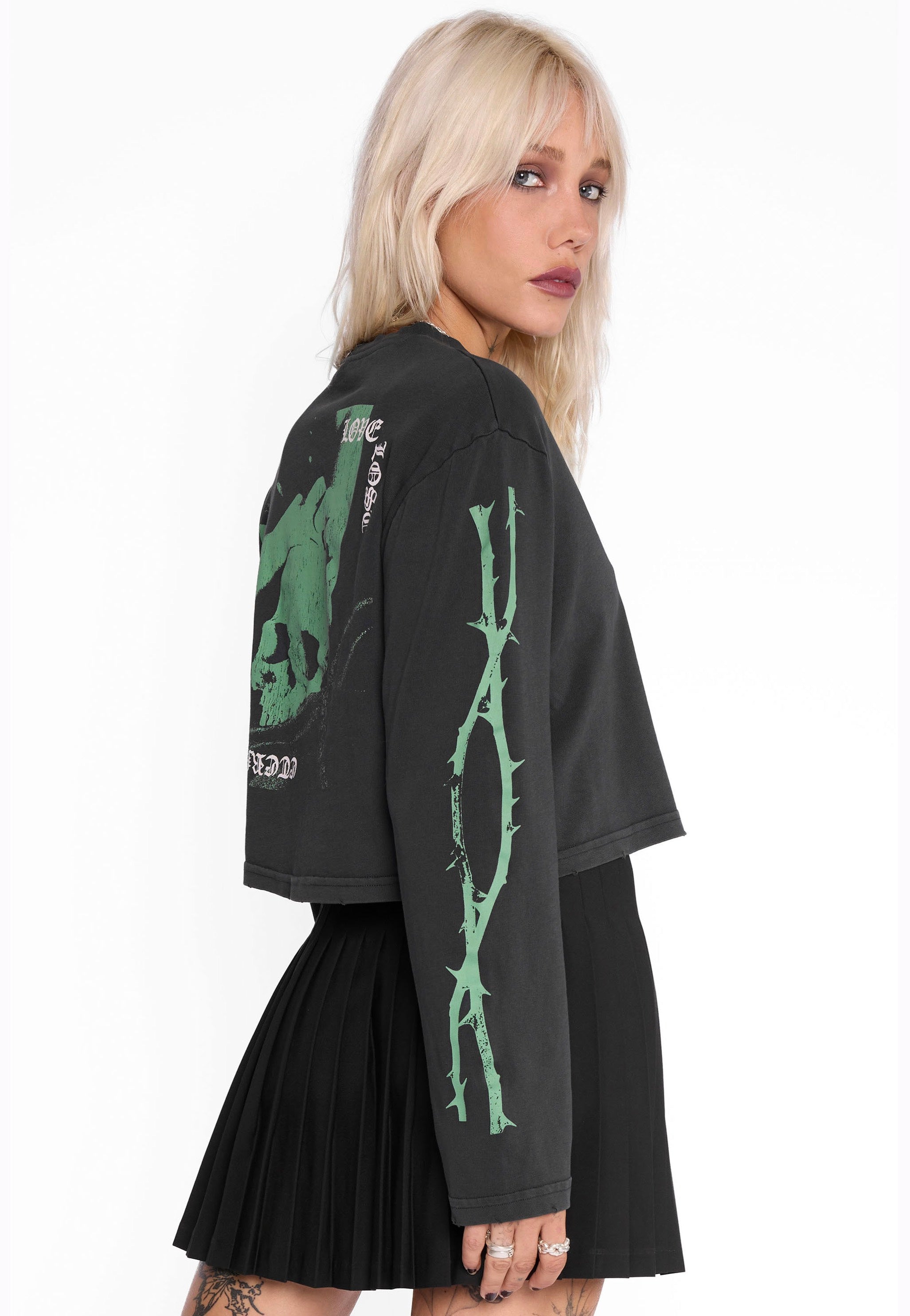 Mary Wyatt - Druidess Vintage Black - Longsleeve | Women-Image