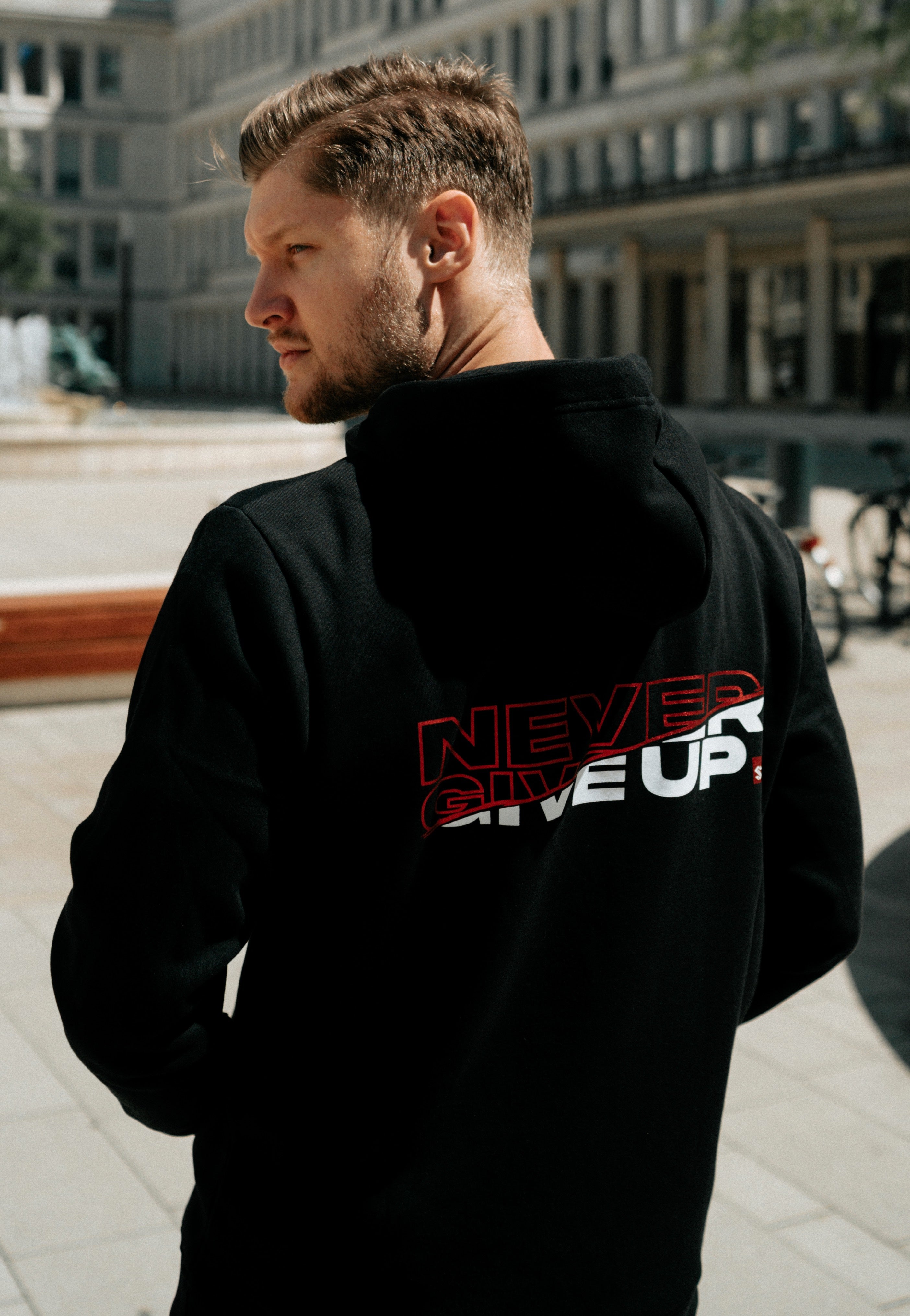 STLRZ - Never Give Up - Hoodie | Men-Image