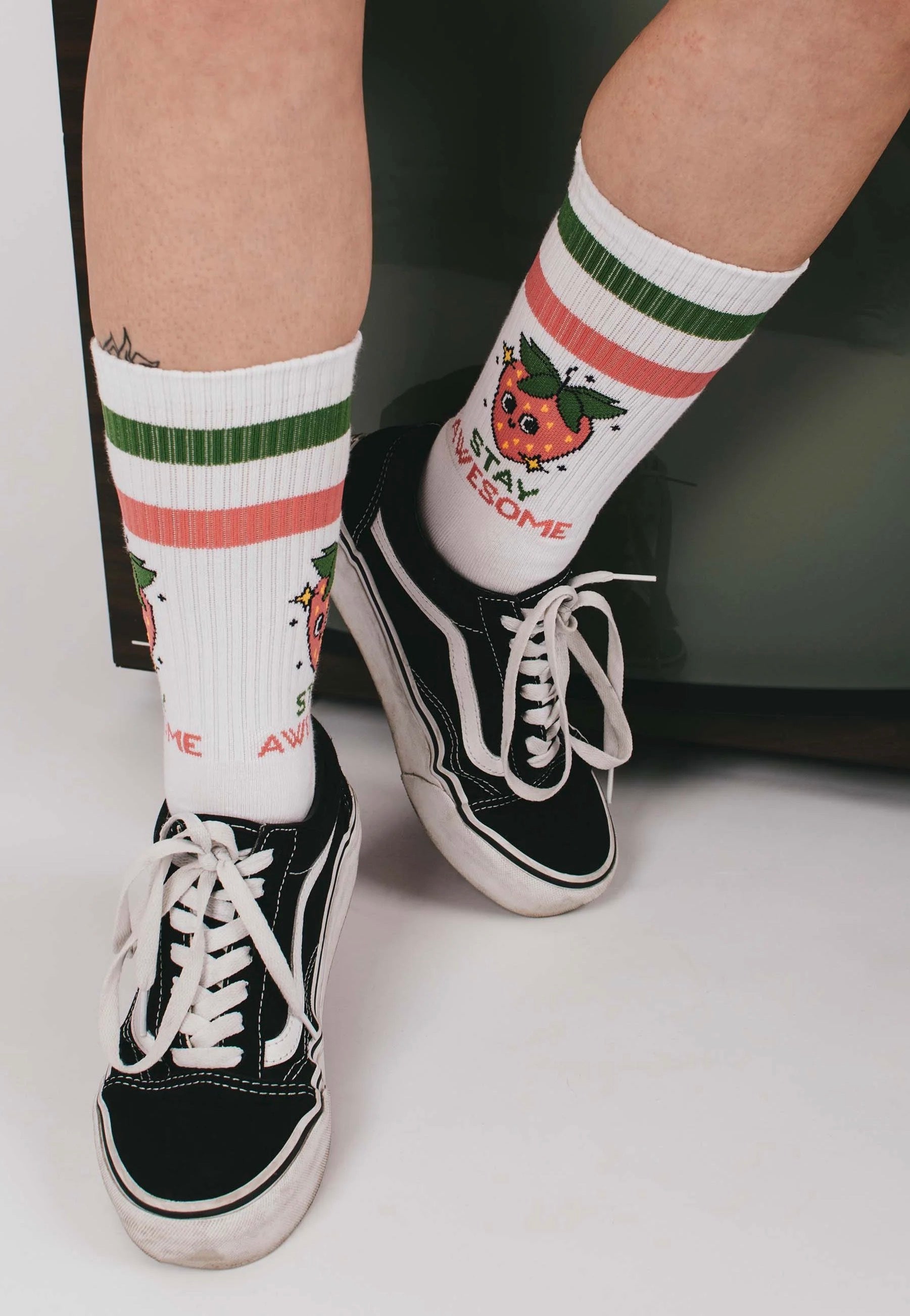 American Socks - Stay Awesome Mid High - Socks | Neutral-Image