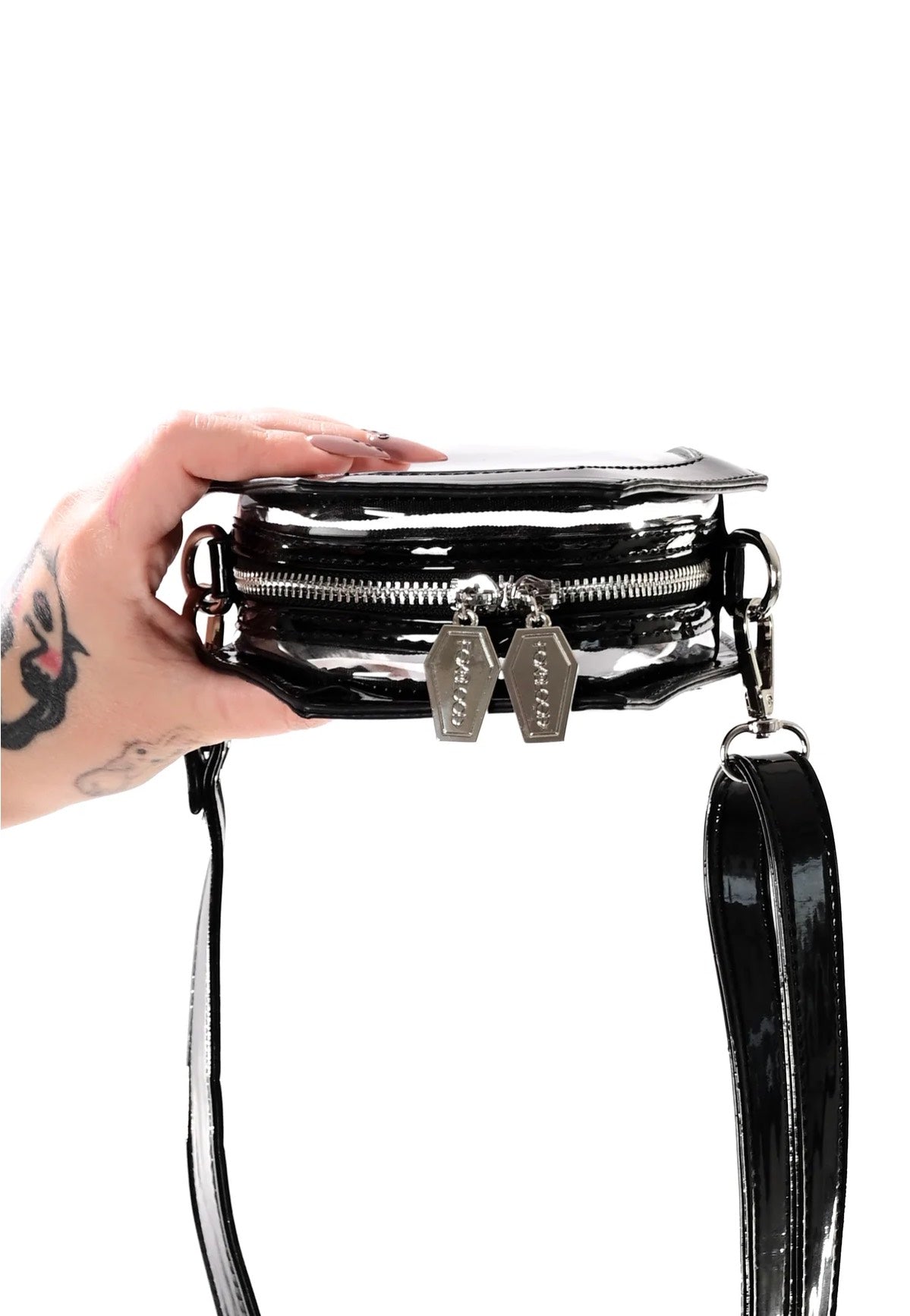 Foxblood - Clear Coffin Crossbody Black - Bag | Neutral-Image