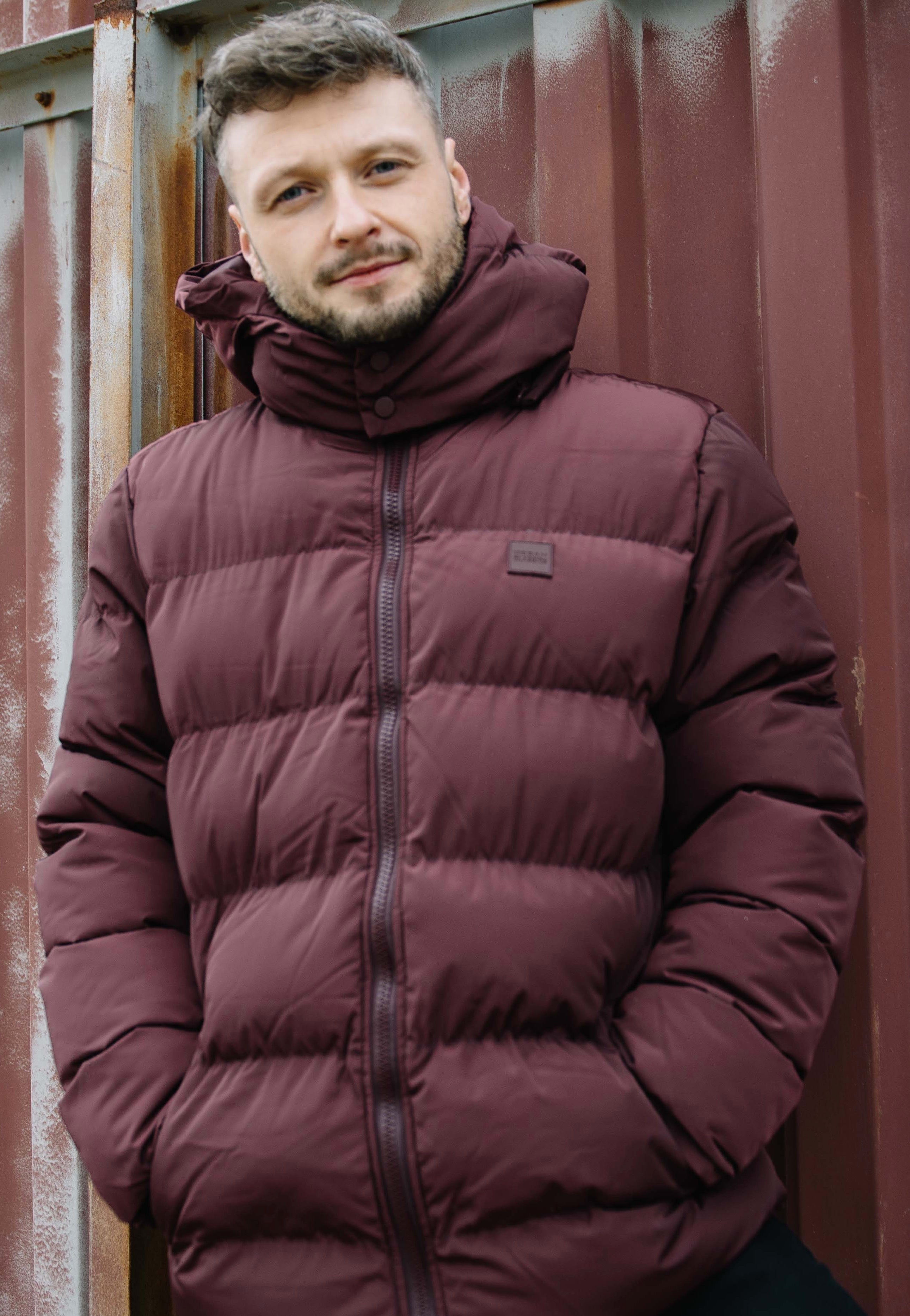 Urban Classics - Hooded Puffer Cherry - Jacket | Men-Image