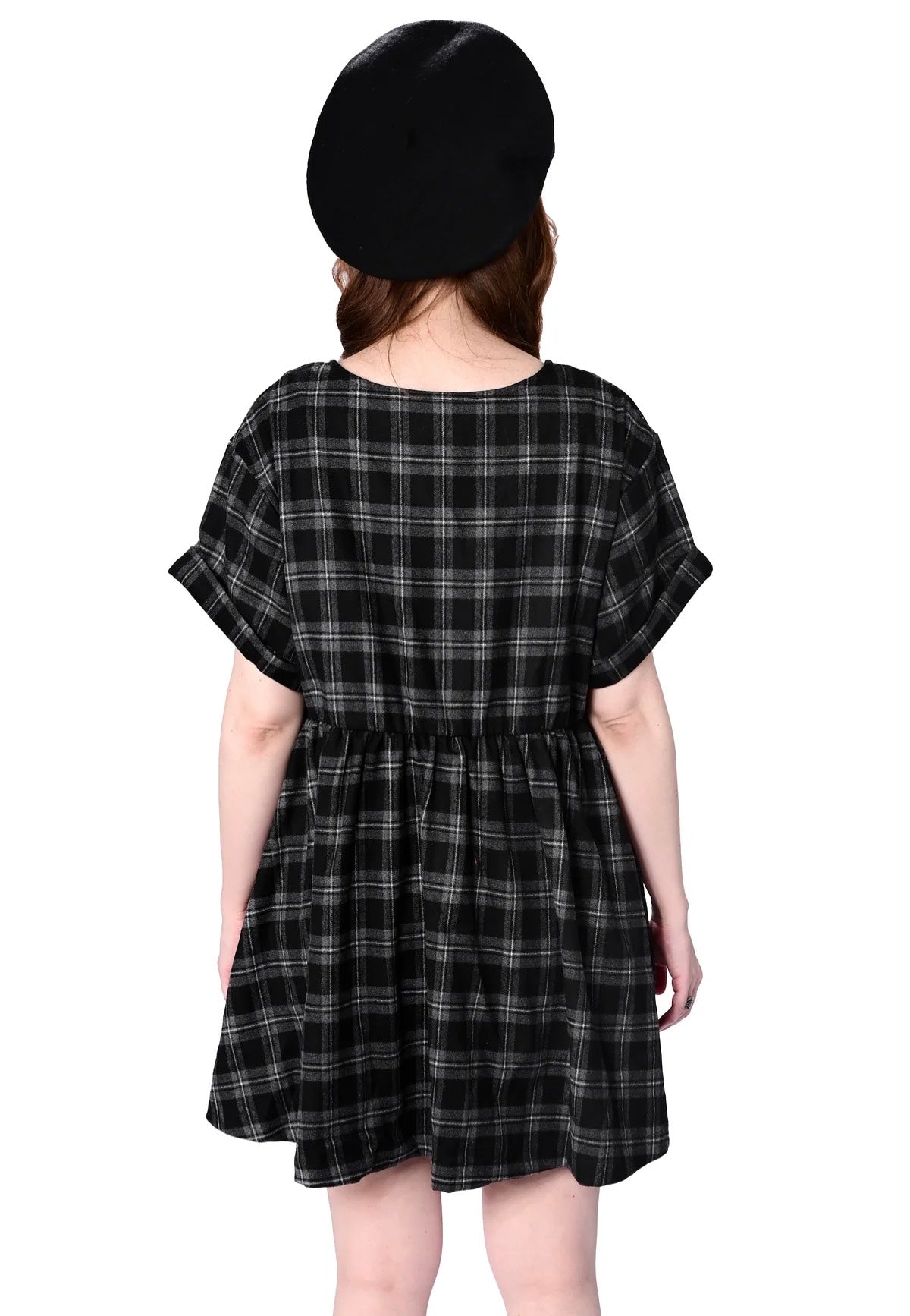 Foxblood - Plaid Black - Dress | Women-Image