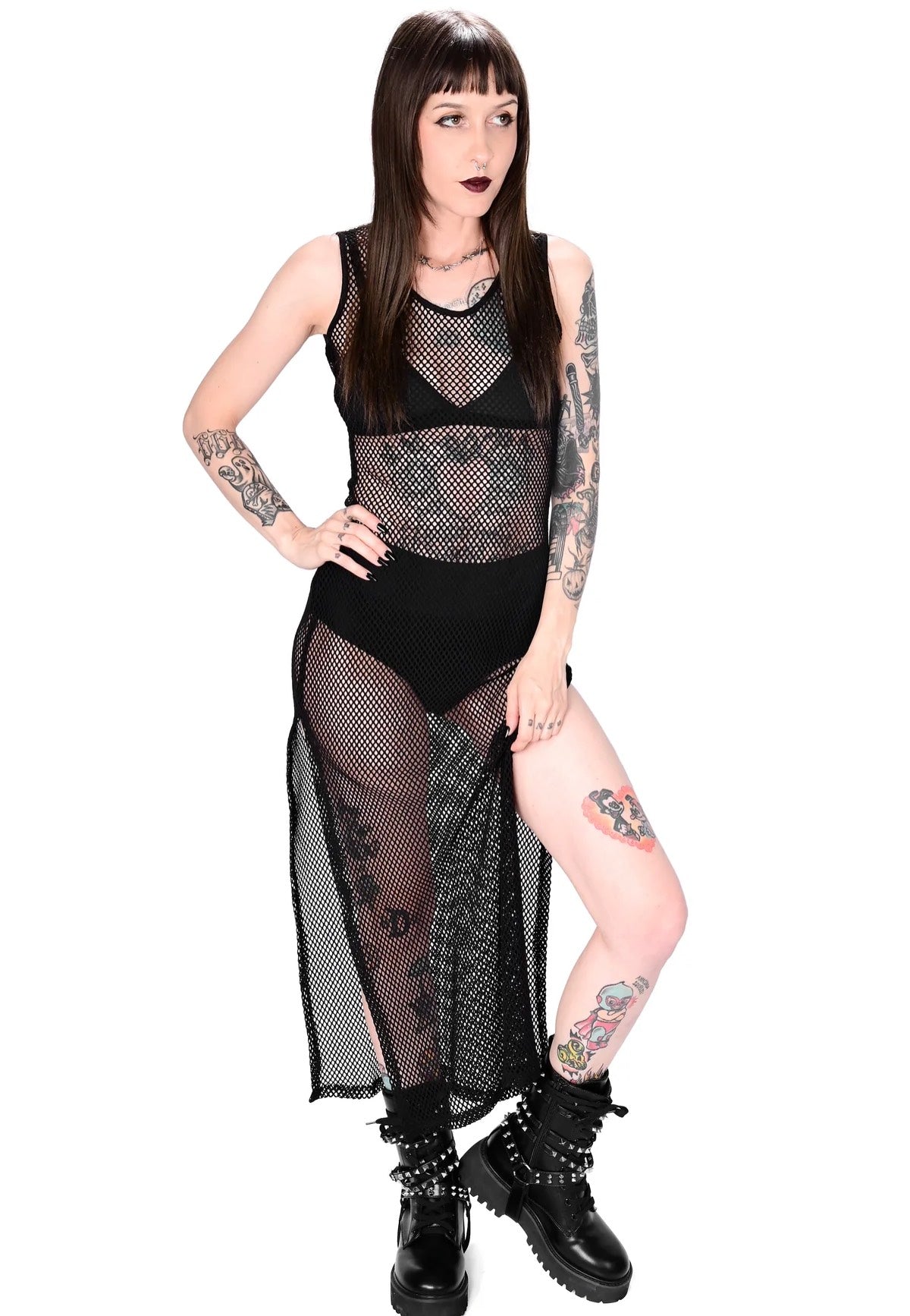 Foxblood - Reversible Fishnet - Dress | Women-Image