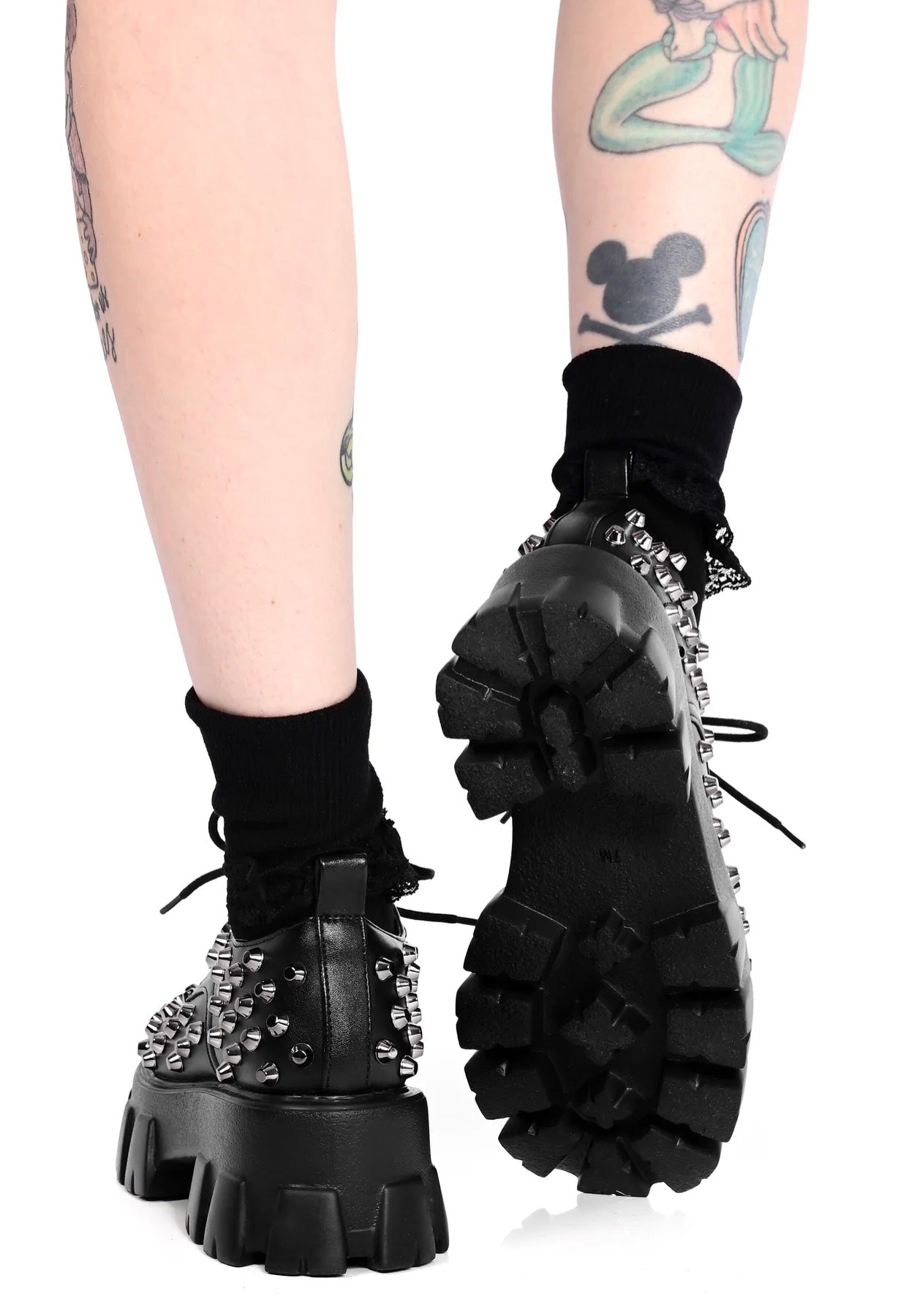 Foxblood - Studded Platform Oxford Black - Girl Shoes | Women-Image