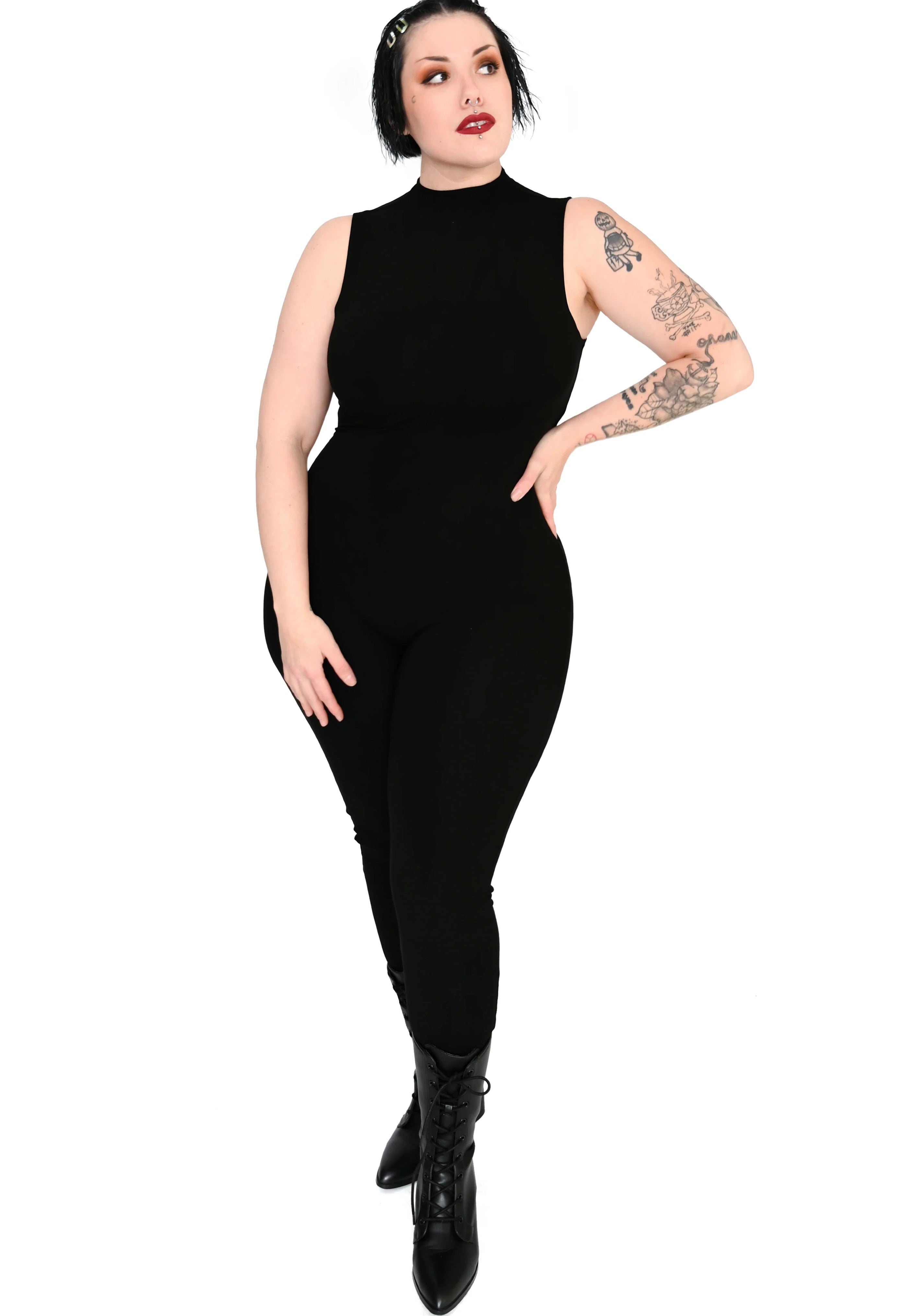 Foxblood - Signature High Neck Black - Jumpsuit | Women-Image