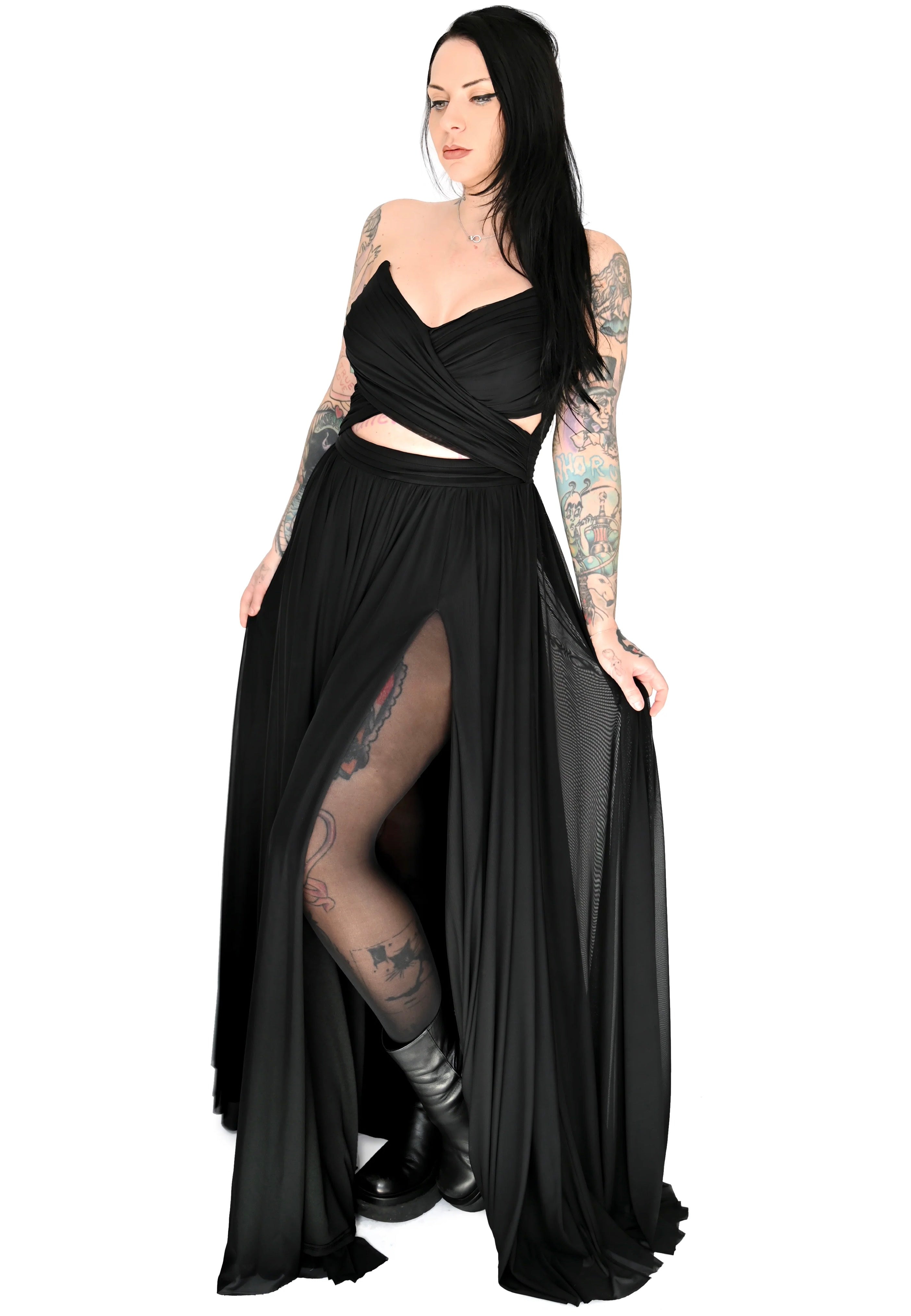 Foxblood - Hestia Gown Black - Dress | Women-Image