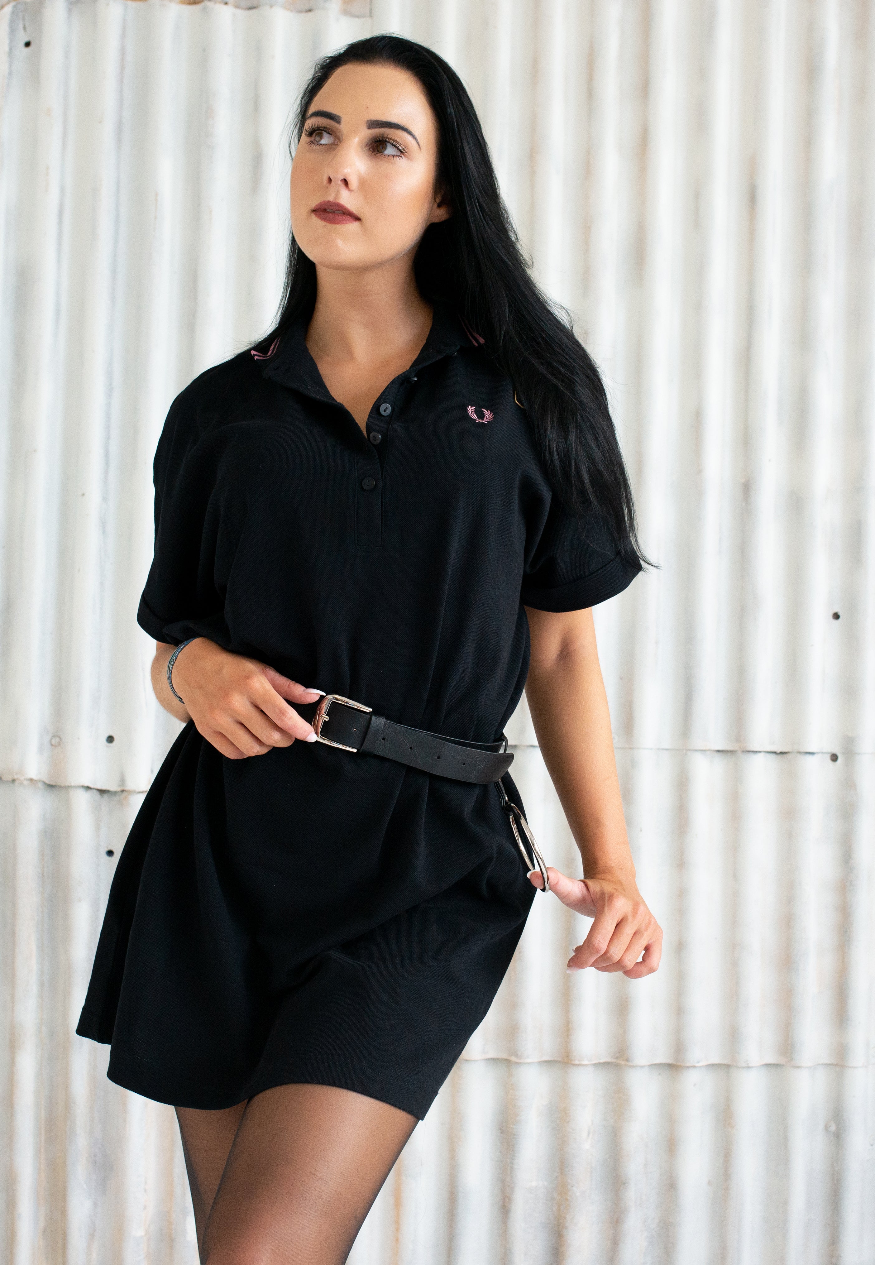 Fred Perry x Amy Winehouse - Tipped Pique Black - Dress | Women-Image