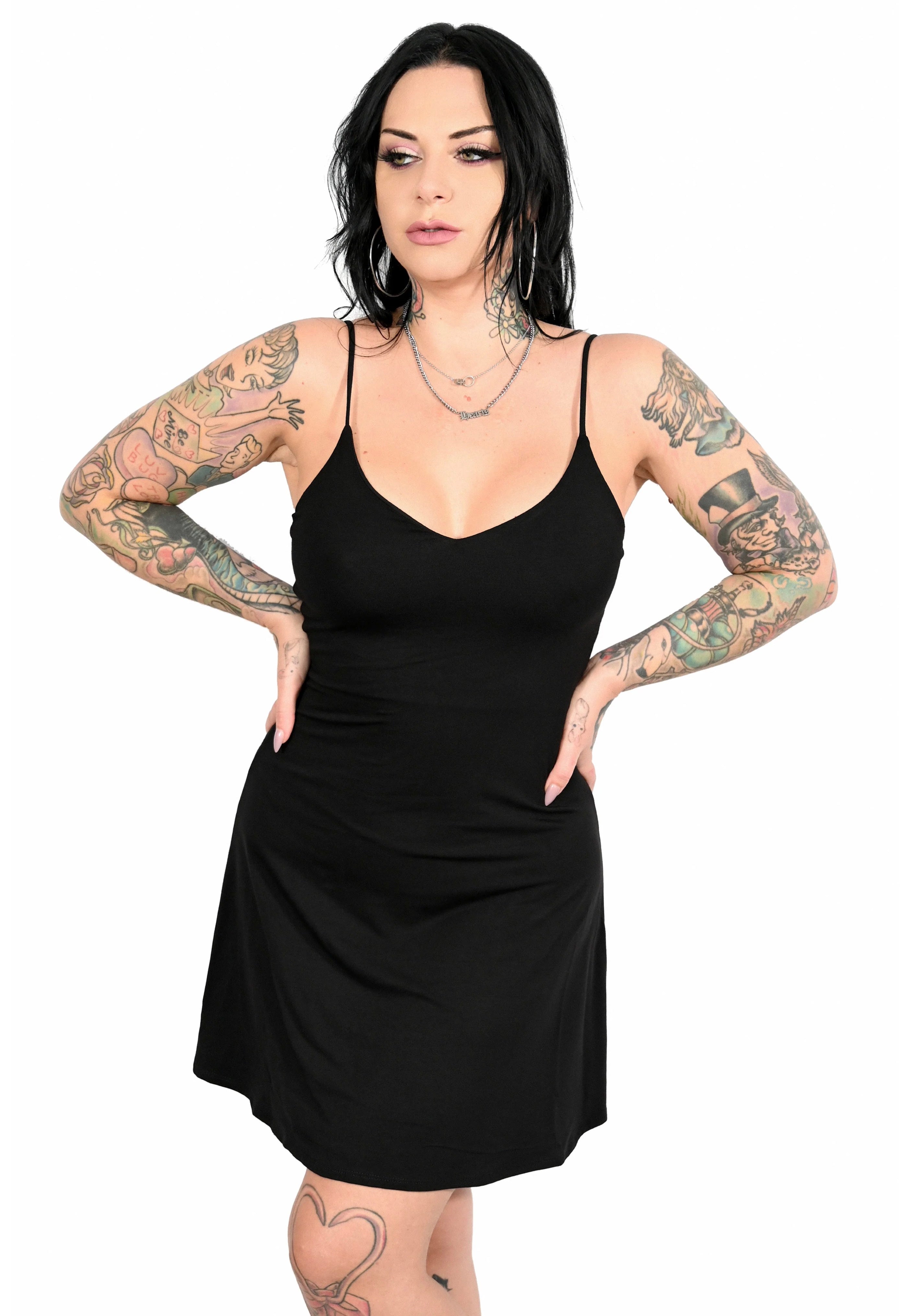 Foxblood - Signature Slip Black - Dress | Women-Image