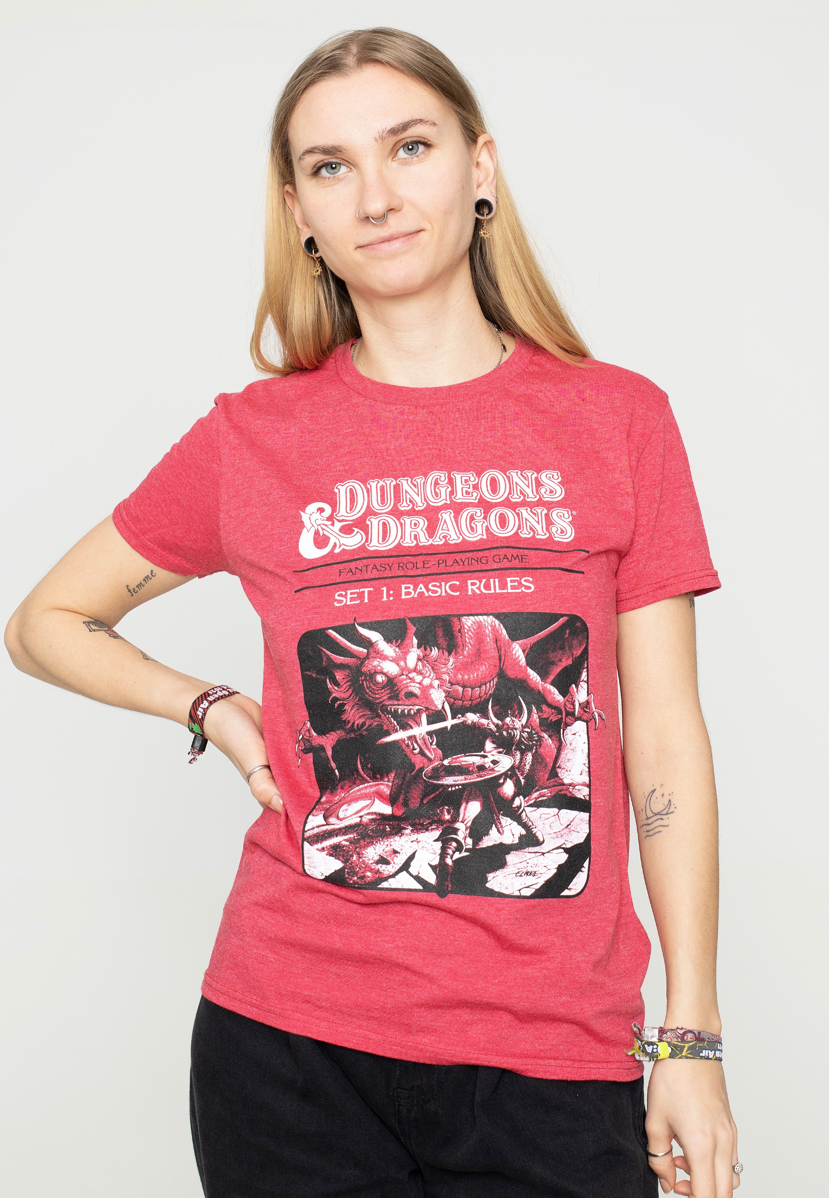 Dungeons & Dragons - Dragon Slayer Red - T-Shirt | Women-Image