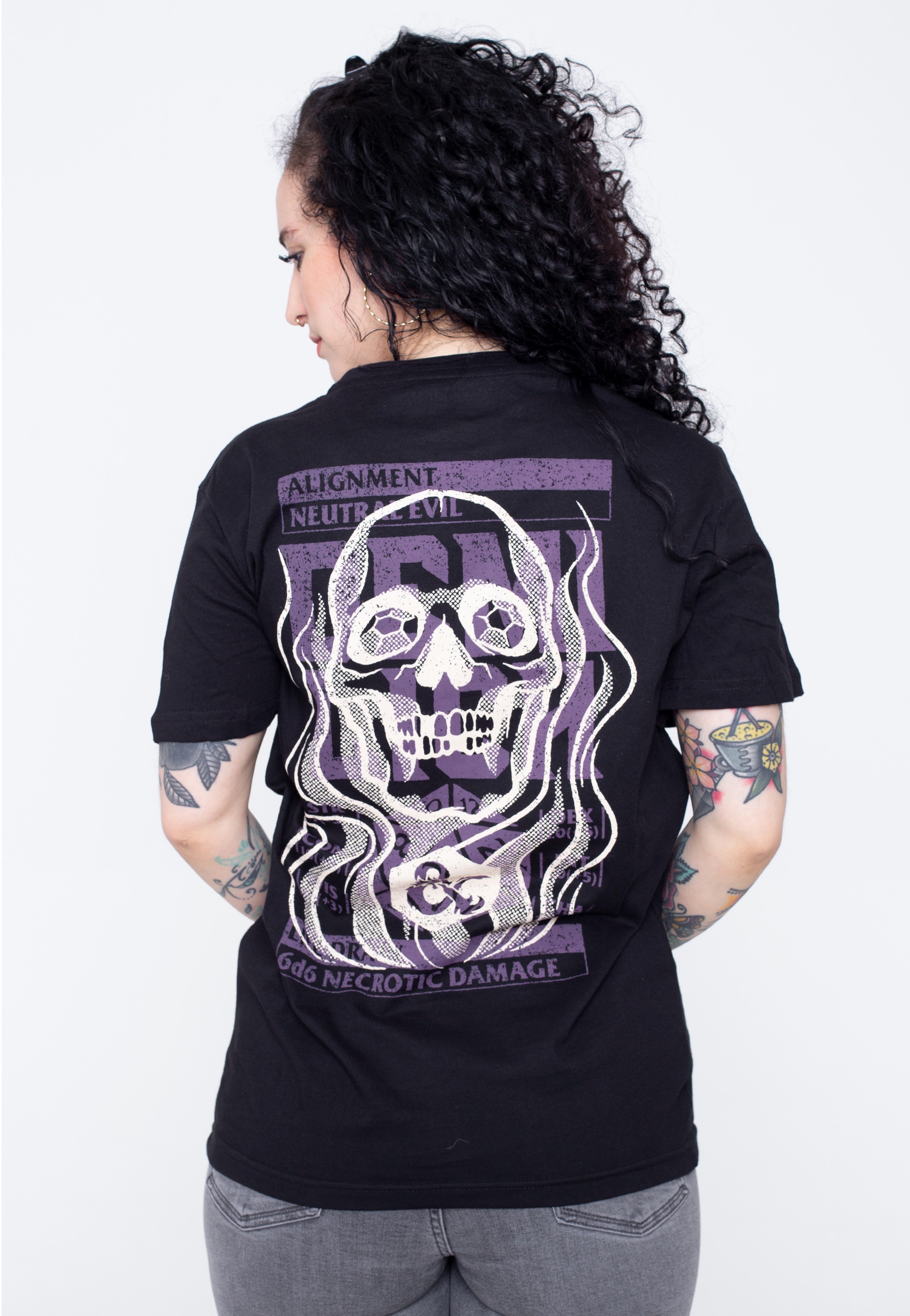 Dungeons & Dragons - Skull Backprint - T-Shirt | Women-Image