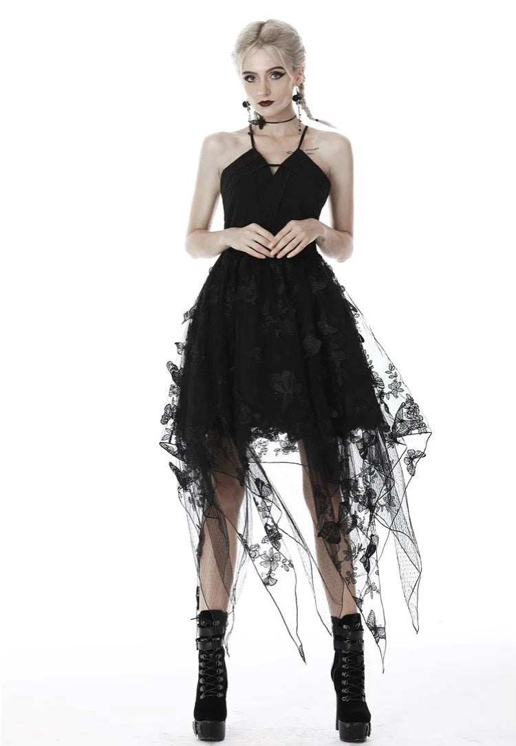 Dark In Love - Gothic Sexy Butterfly Strap - Dress | Women-Image