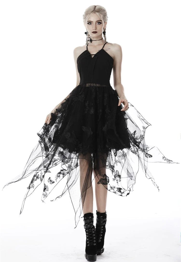 Dark In Love - Gothic Sexy Butterfly Strap - Dress | Women-Image