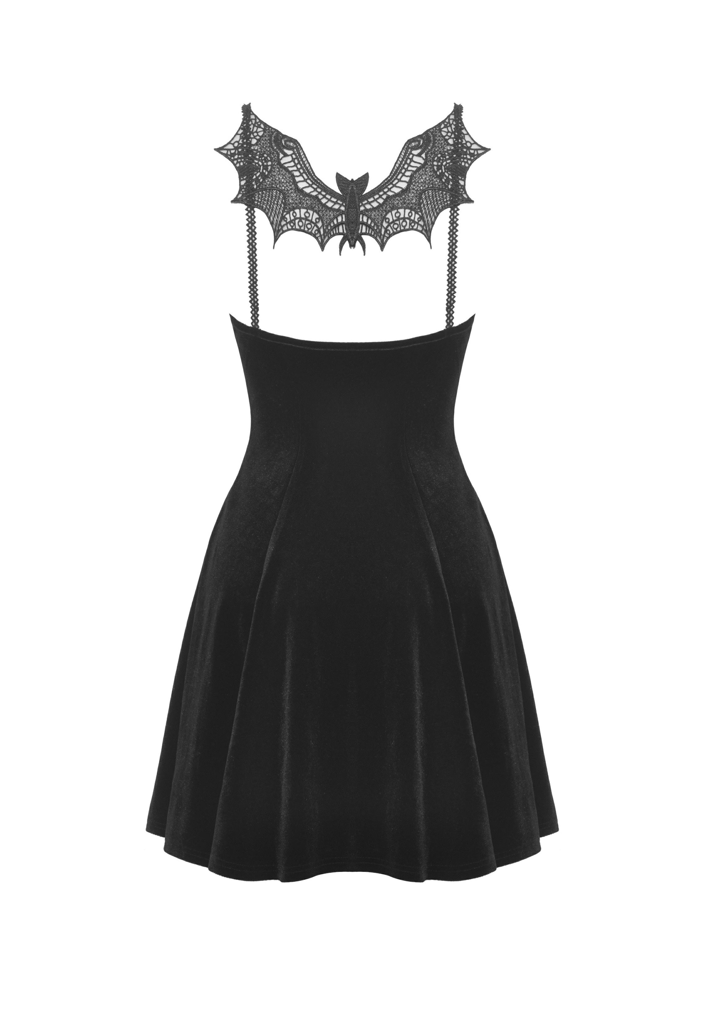 Dark In Love - Black Bat Back Sexy Strap Black - Dress | Women-Image