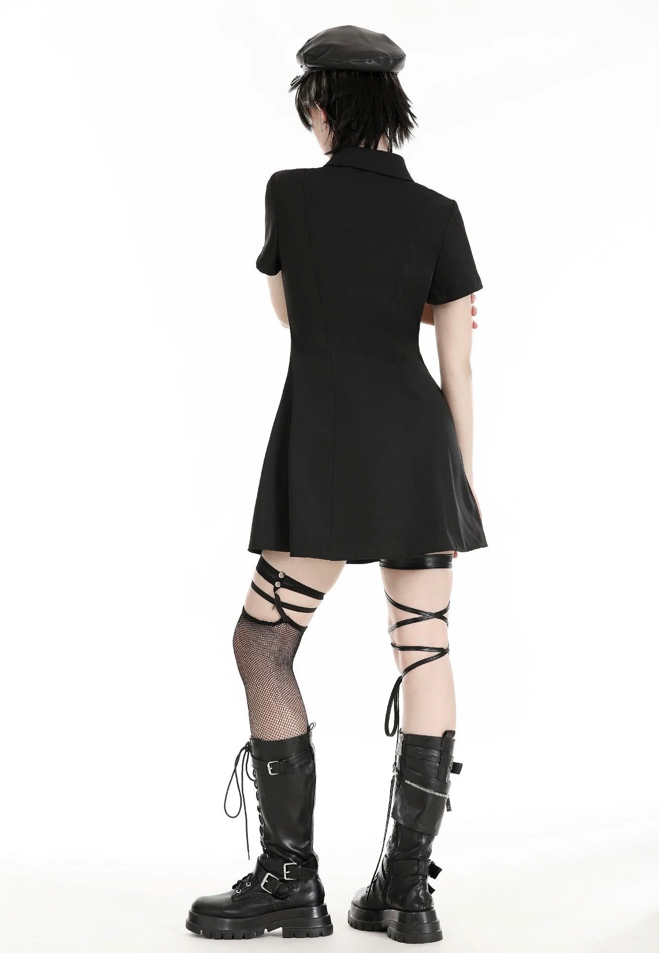 Dark In Love - Military Gothic Black - Dress | Women-Image