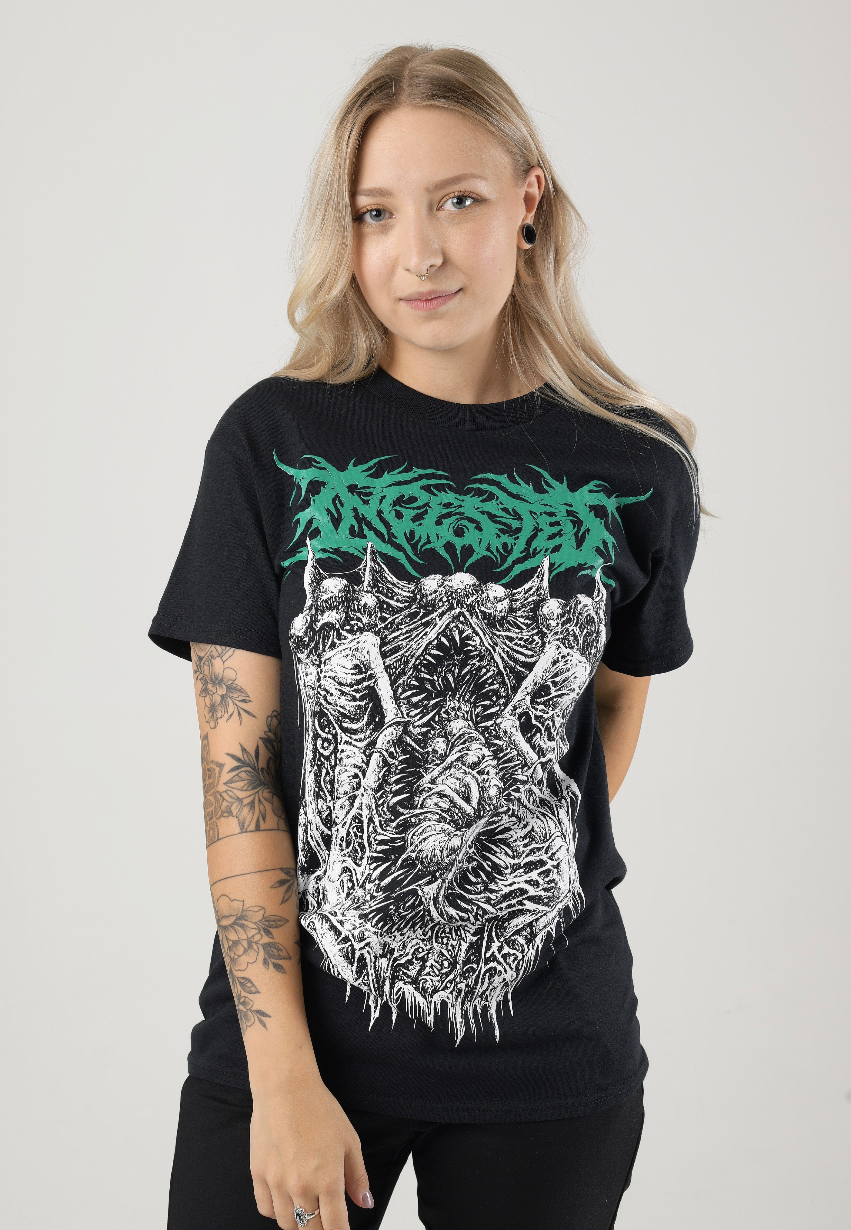 Ingested - Teeth Coffin - T-Shirt | Women-Image