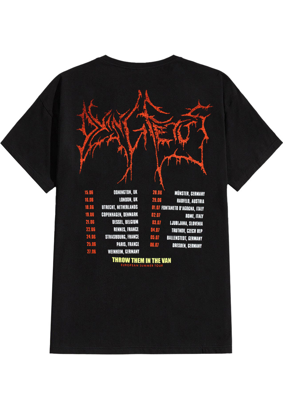 Dying Fetus - Throw Them In The Van Tour - T-Shirt | Neutral-Image