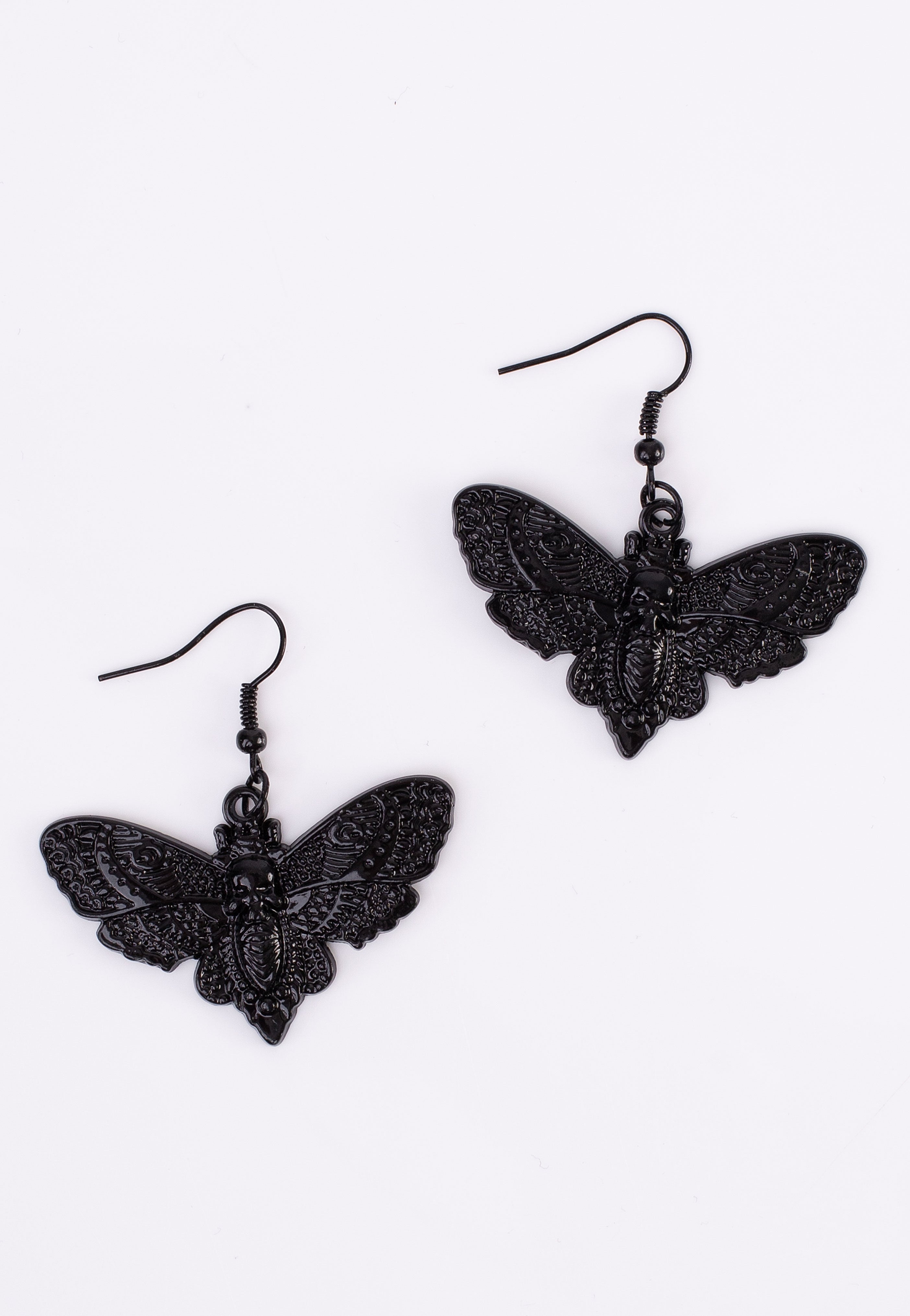 Easure - Black Skull Moth Black - Earrings | Neutral-Image