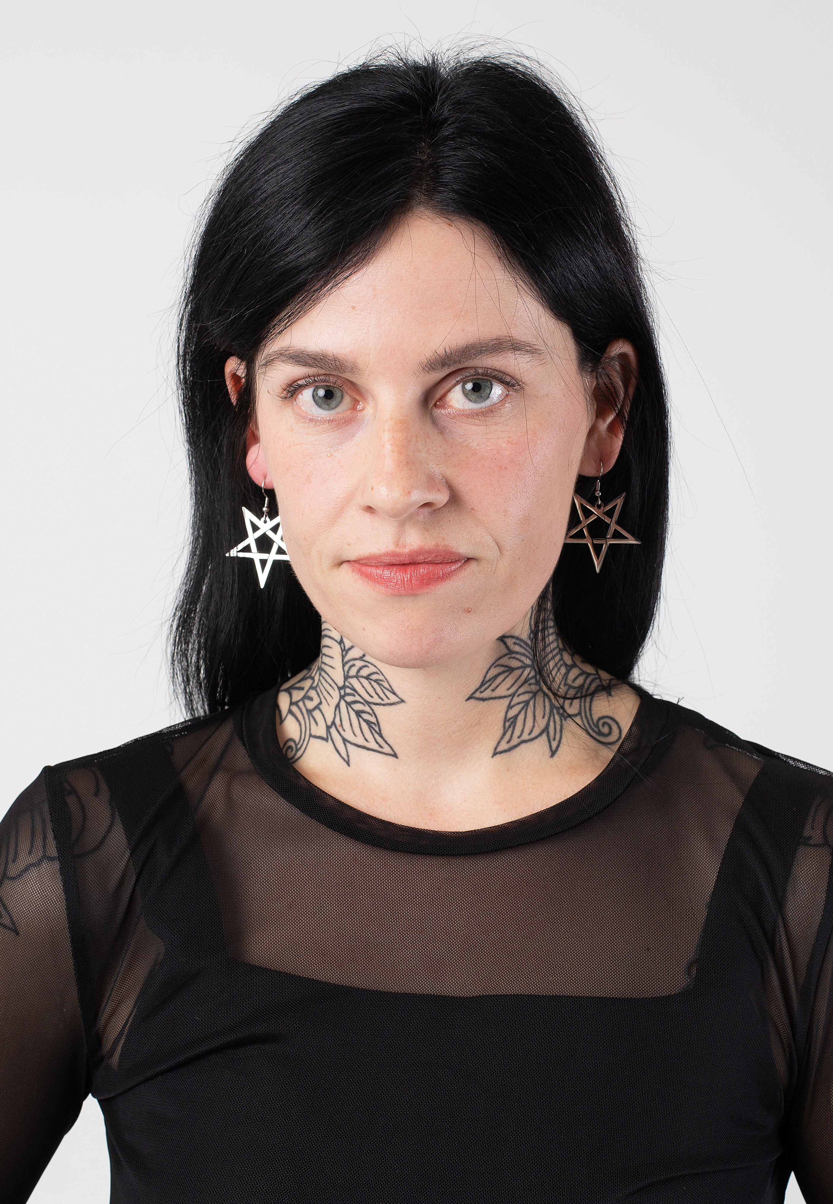 Easure - Pentagram Silver - Earrings | Neutral-Image