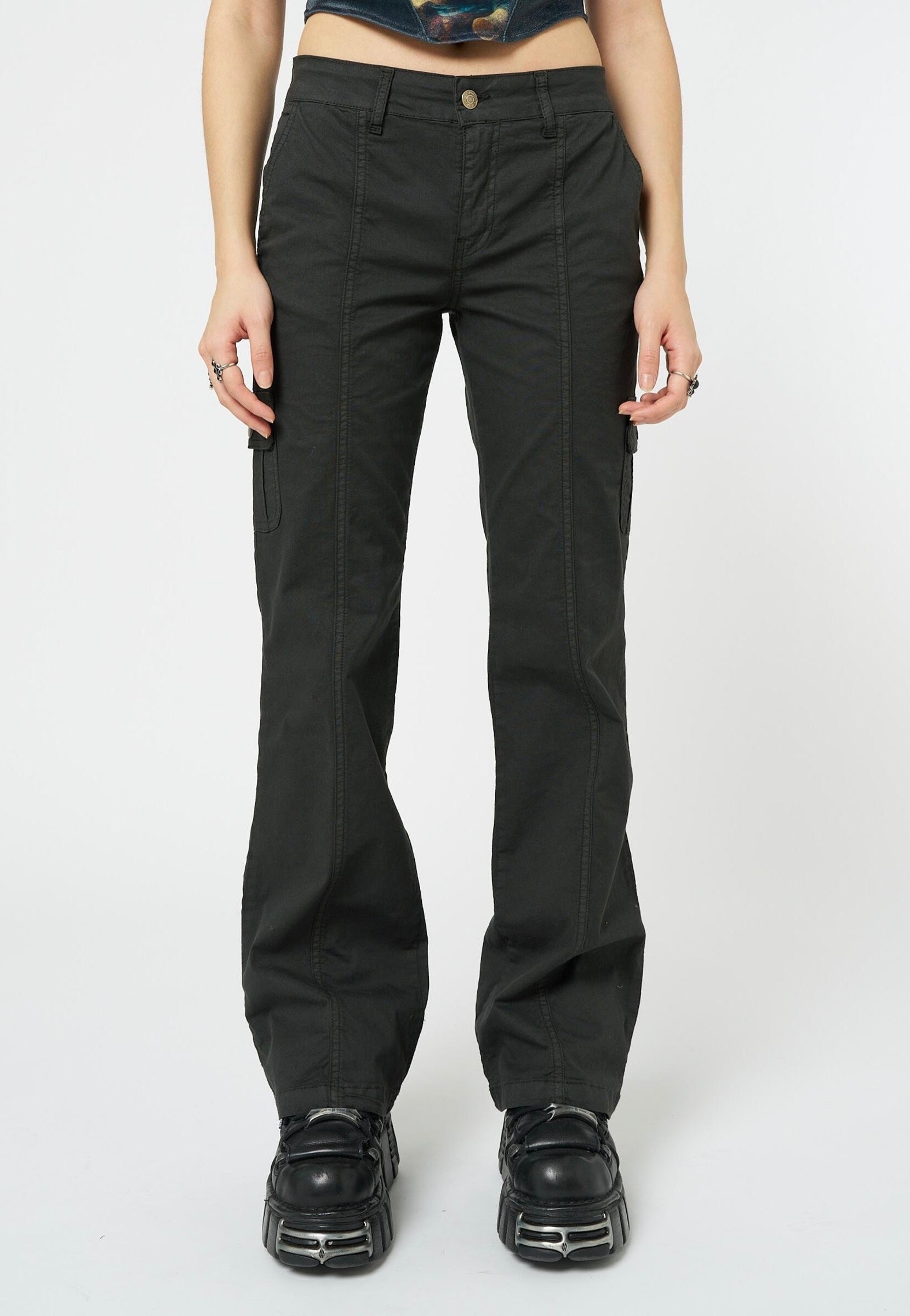 Minga London - Eve Black Y2K Cargo Grey - Pants | Women-Image