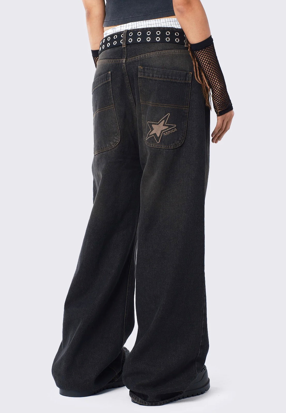 Minga London - Echo Black Overdye Washed  - Jeans | Women-Image