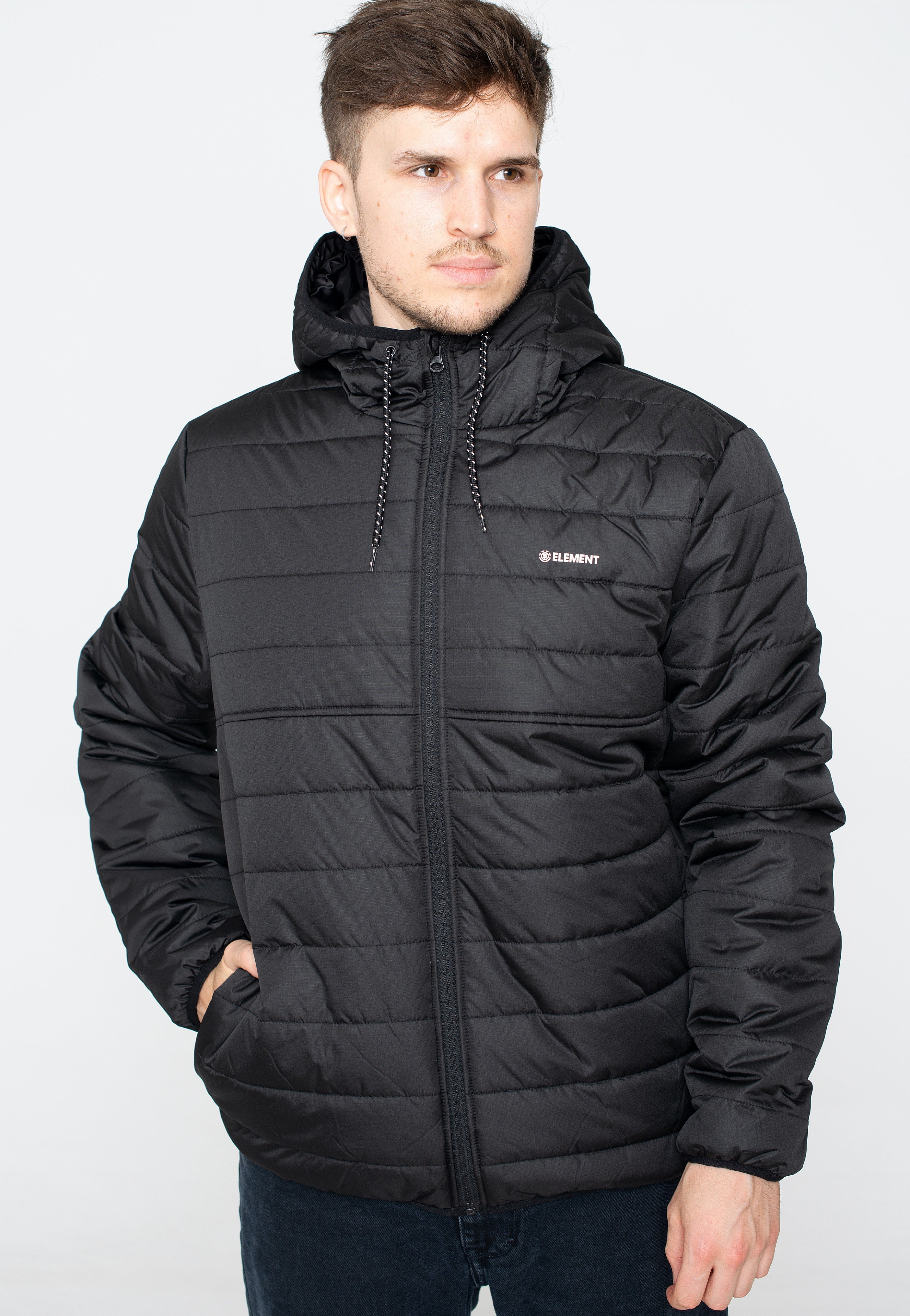 Element - Alder Puff Fund Flint Black - Jacket | Men-Image