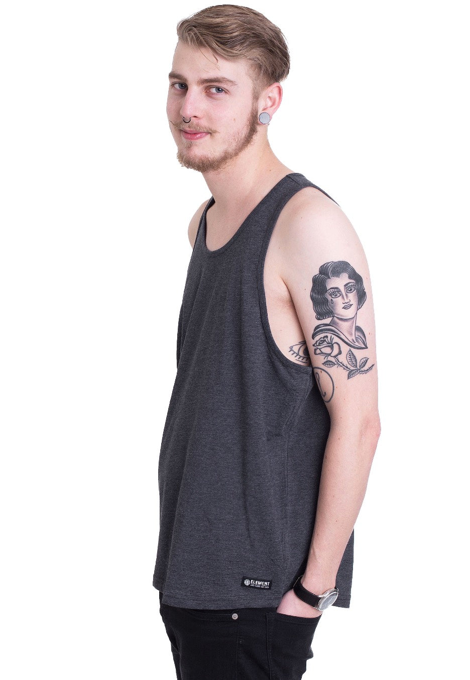 Element - Basic Charcoal Heather - Tank | Men-Image