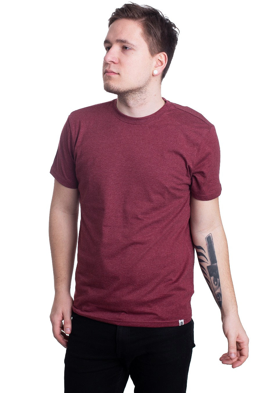 Element - Basic Crew SS Port Heather - T-Shirt | Men-Image