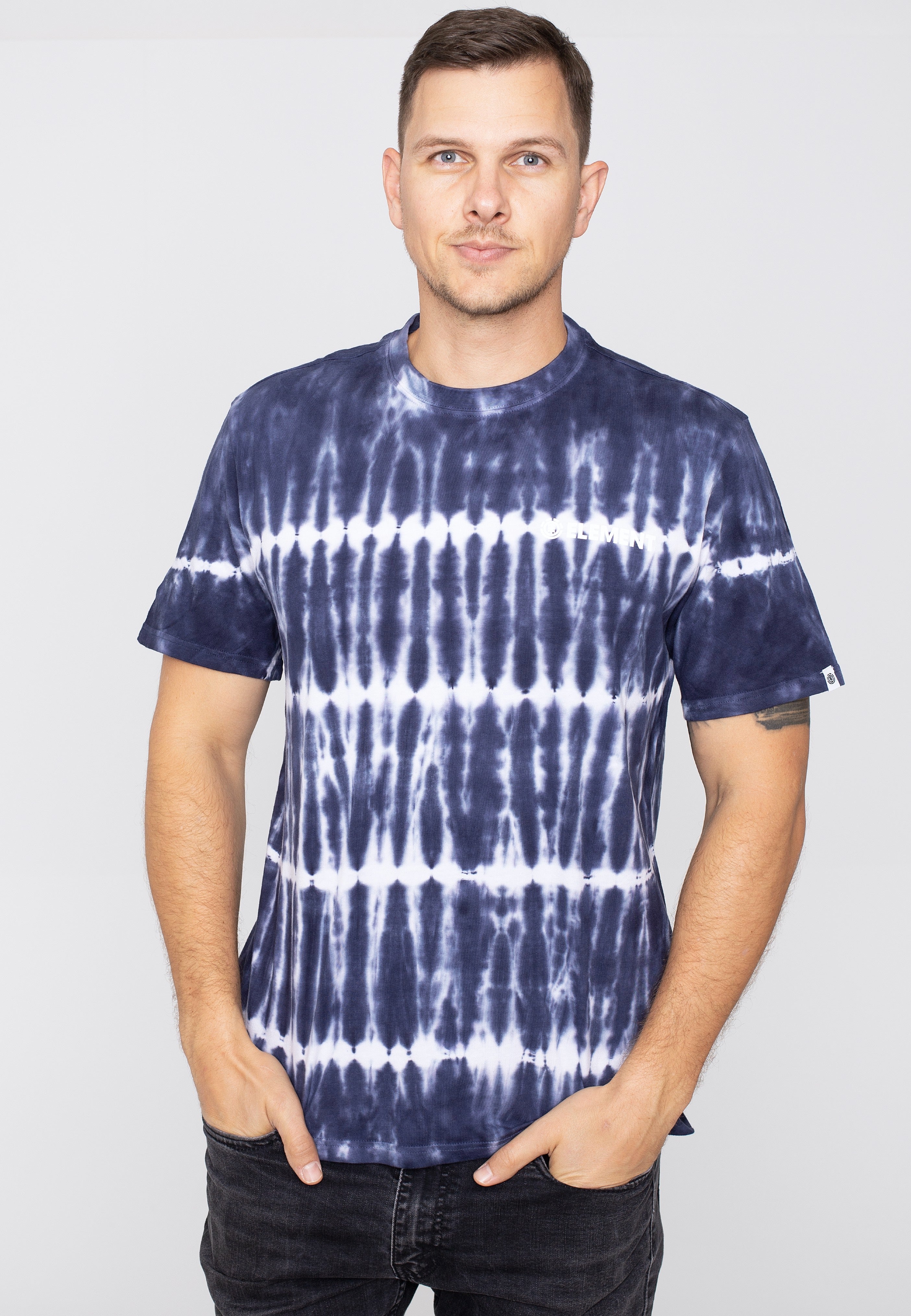 Element - Blazin Chest Tie Dye Eclipse Navy - T-Shirt | Men-Image