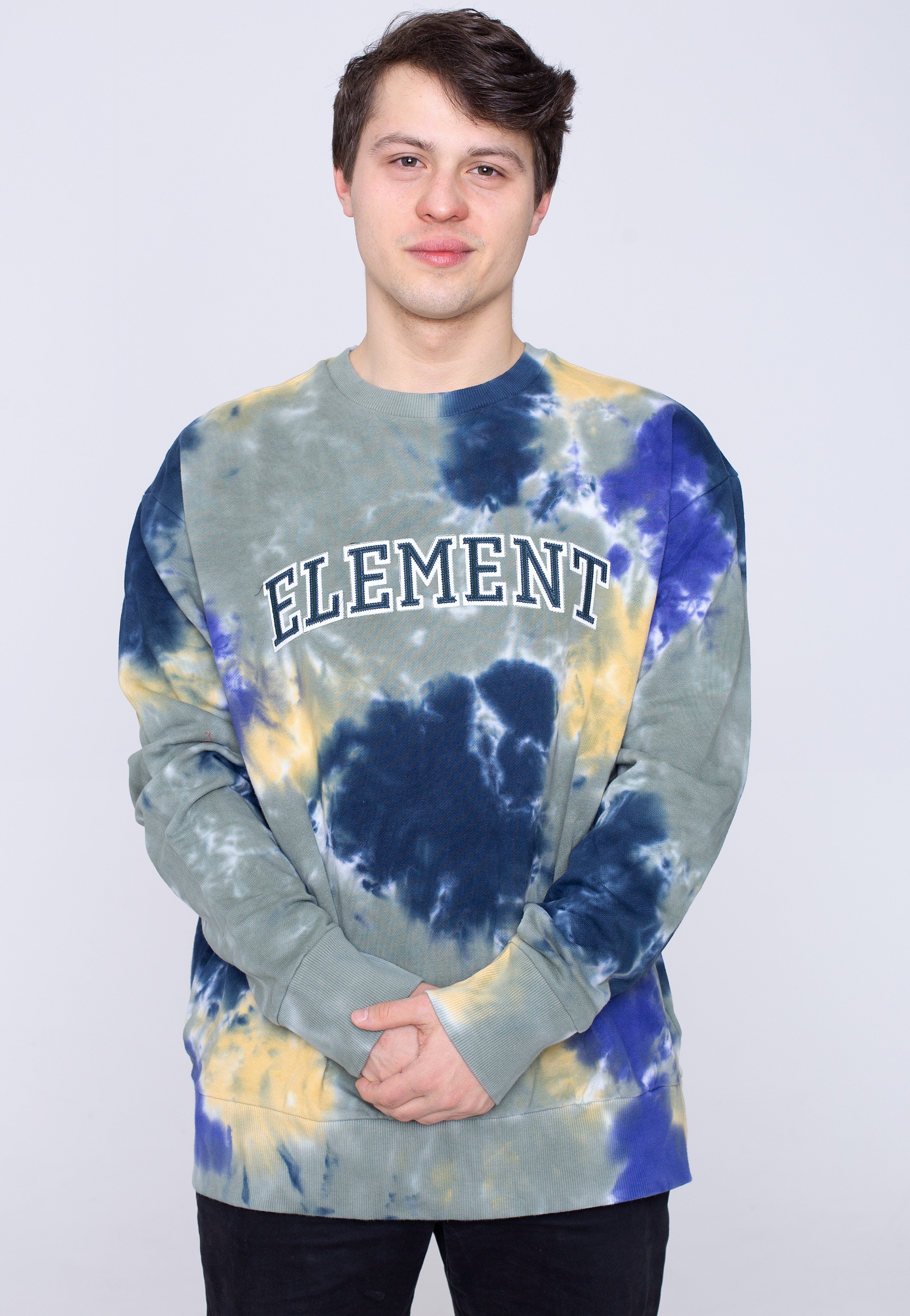 Element - Crossfield Tie Dye Dark Magma - Sweater | Men-Image