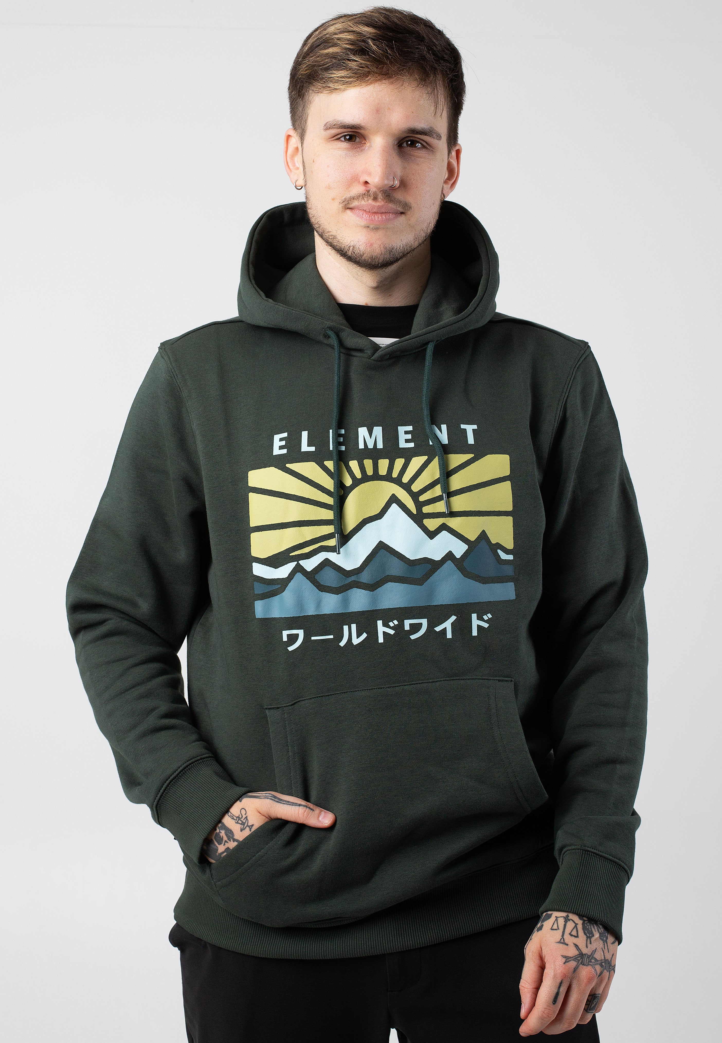 Element - Kyoto Hood Deep Forest - Hoodie | Men-Image