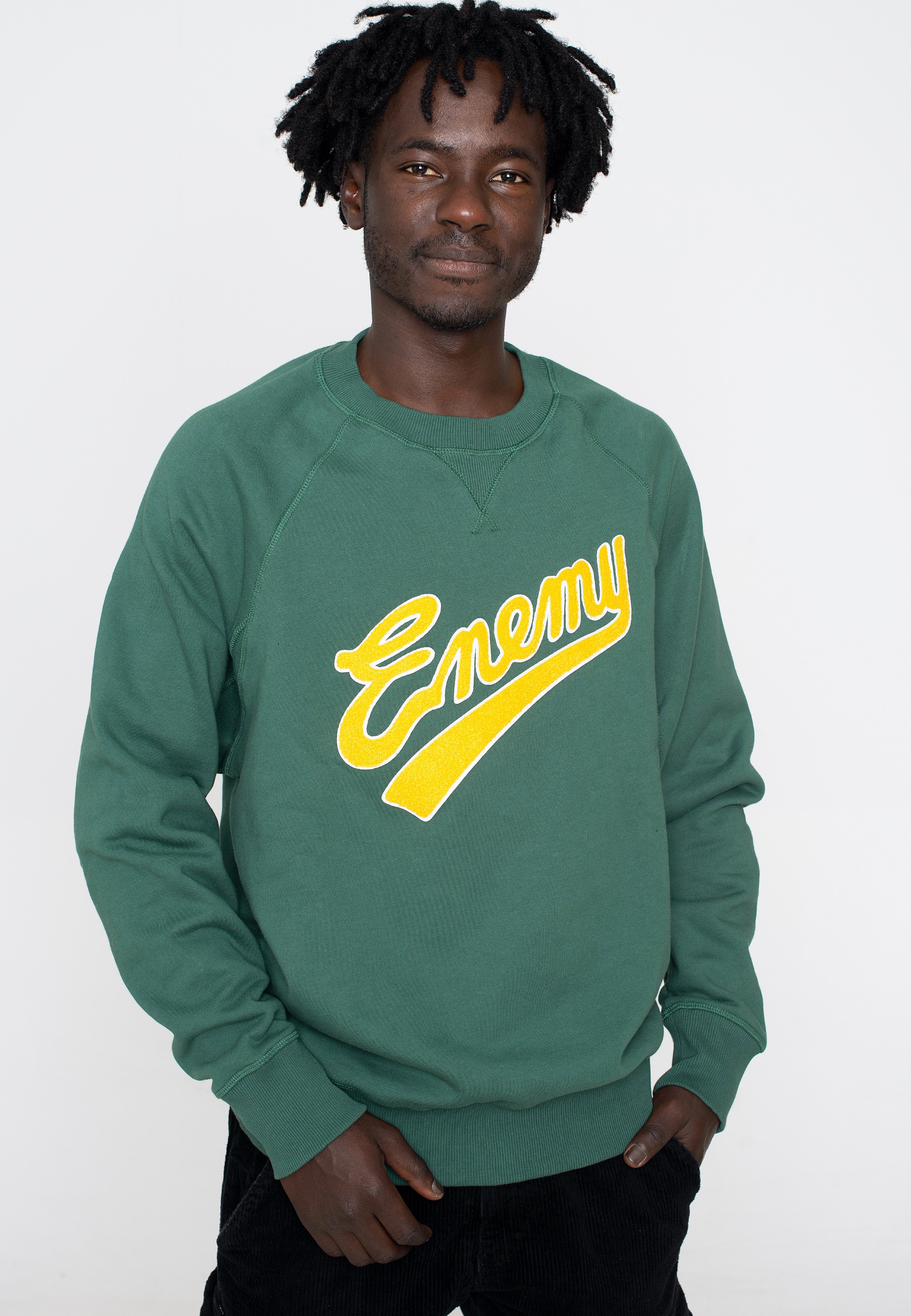 Element x Public Enemy - Crest Crew Sequoia Green - Sweater | Men-Image