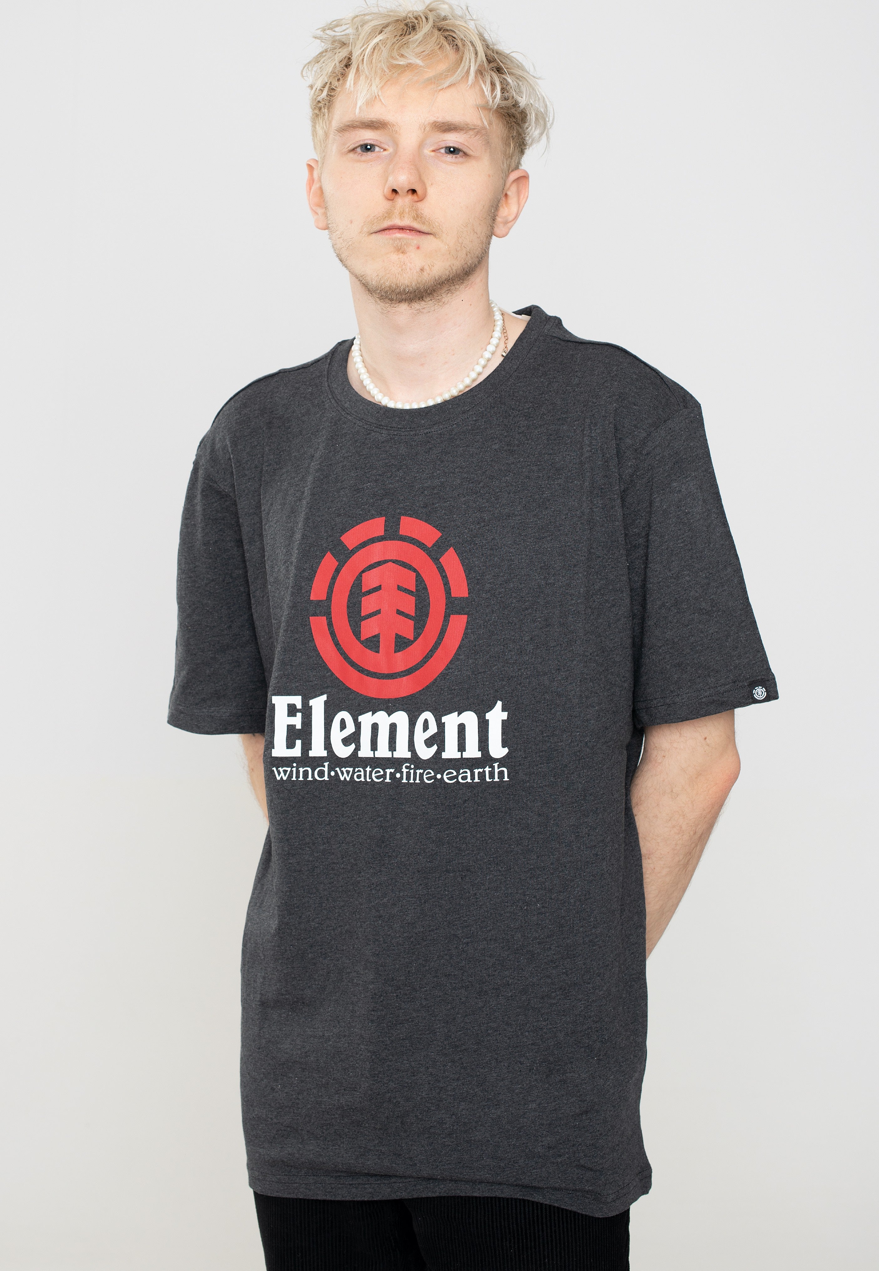 Element - Vertical Charcoal Heather - T-Shirt | Men-Image