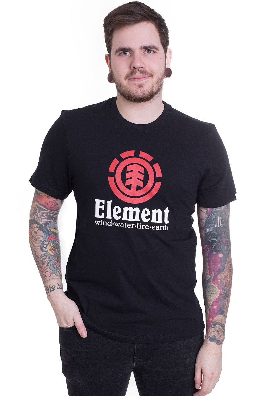 Element - Vertical Flint Black - T-Shirt | Men-Image