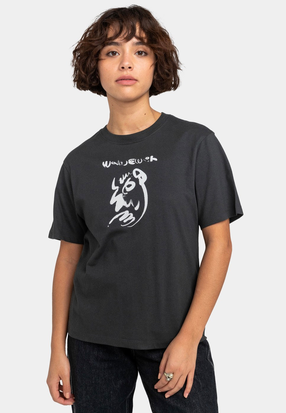 Element - Clara Freehand Off Black - T-Shirt | Women-Image