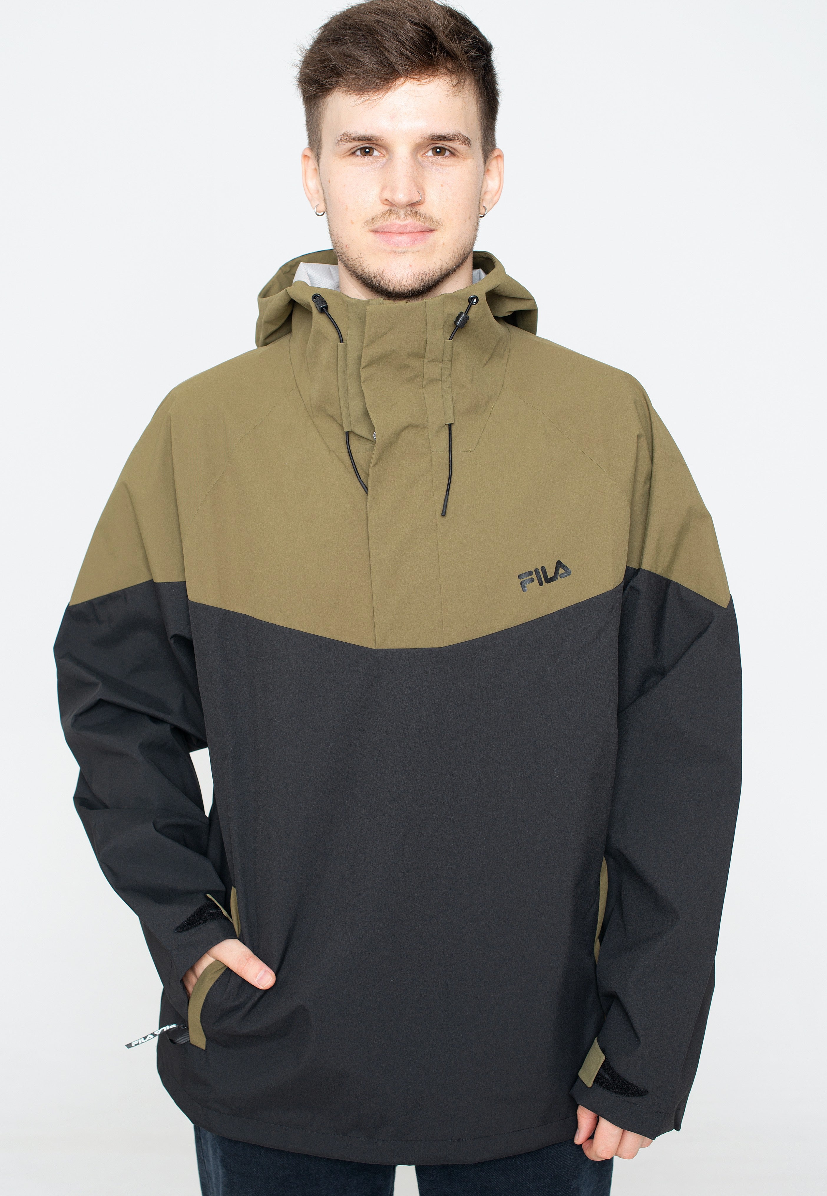 Fila - Trencin Moonless Night Burnt Olive - Windbreaker | Men-Image