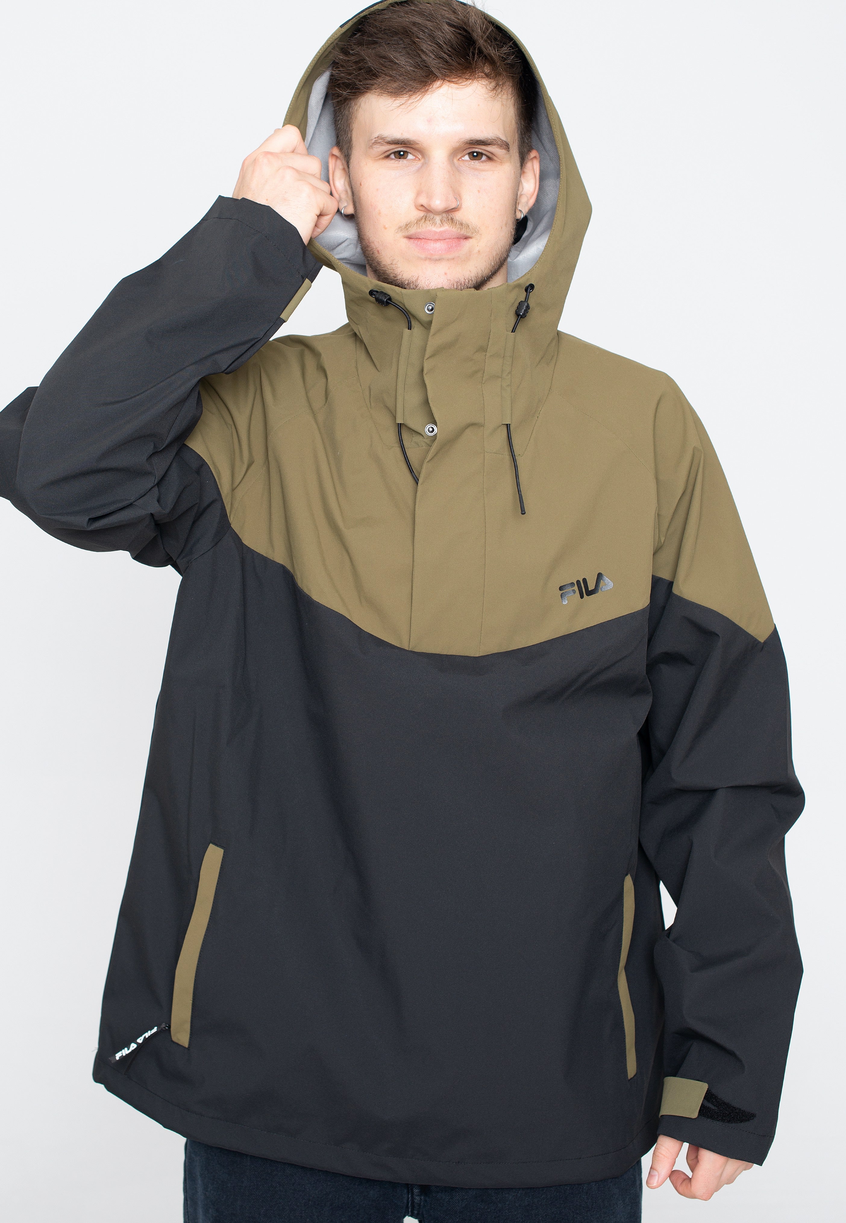 Fila - Trencin Moonless Night Burnt Olive - Windbreaker | Men-Image