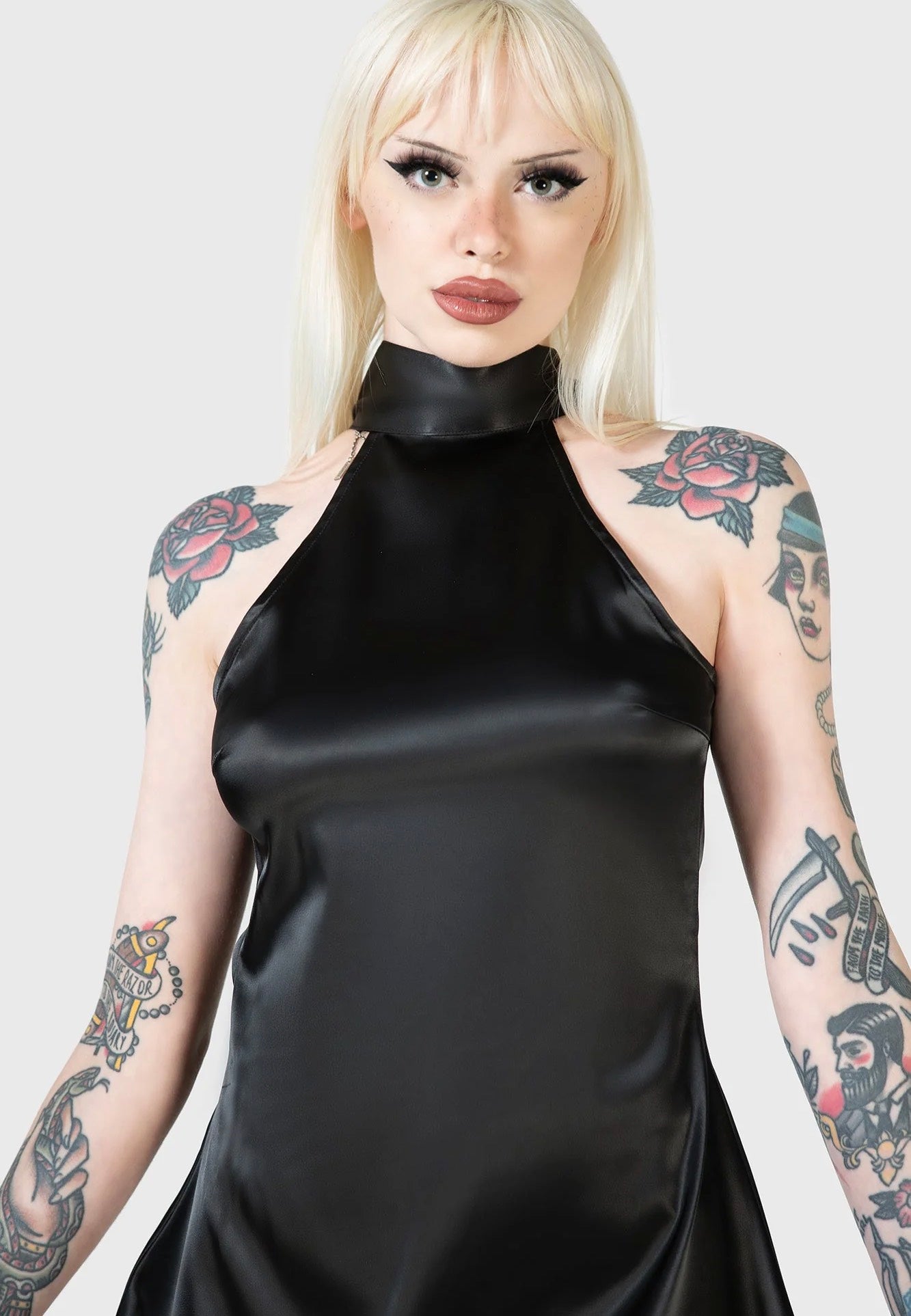 Killstar - Elveena Black Medusa Mini Black - Dress | Women-Image