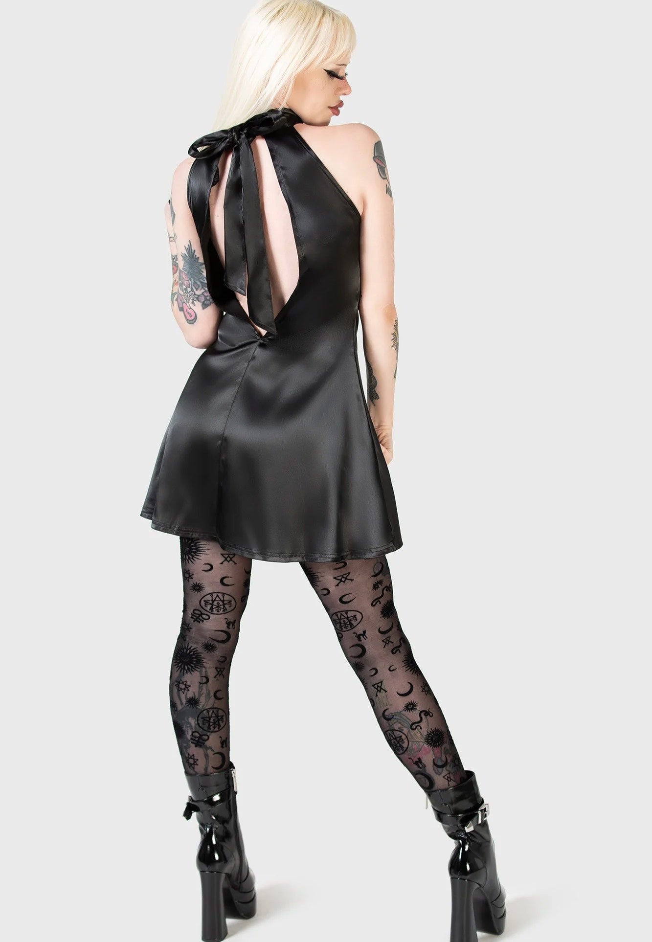 Killstar - Elveena Black Medusa Mini Black - Dress | Women-Image